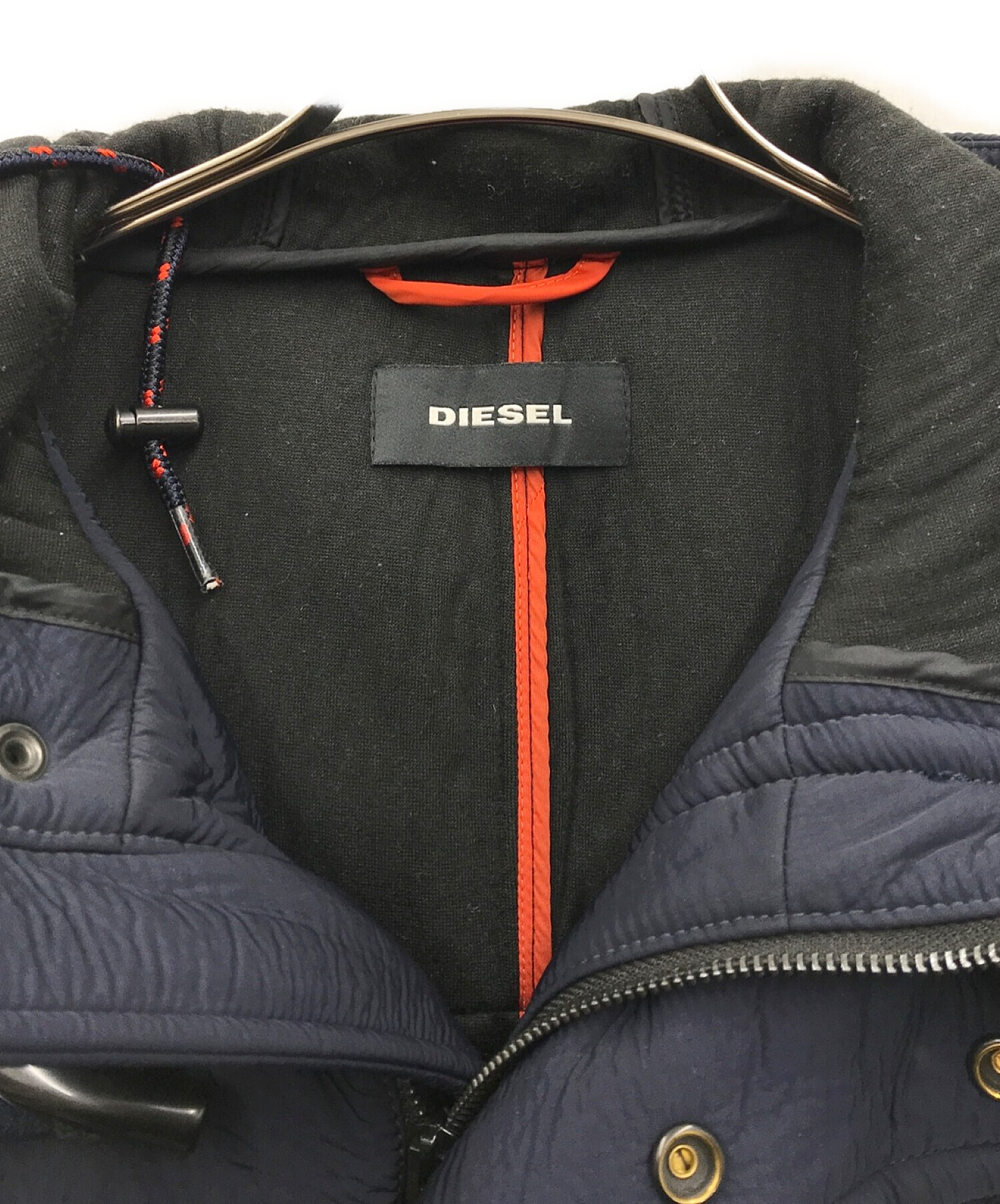 DIESEL (ディーゼル) 切替ダッフルコート ネイビー サイズ:M