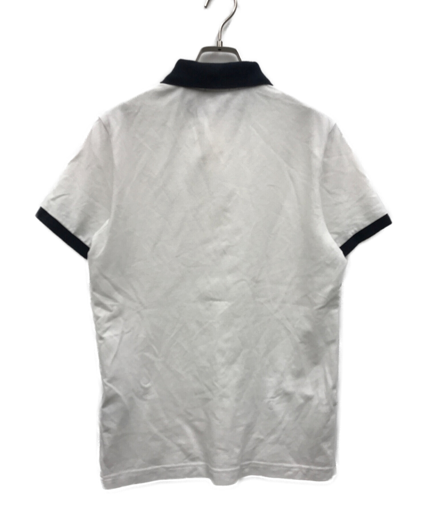 中古・古着通販】MONCLER (モンクレール) ポロシャツ ホワイト サイズ