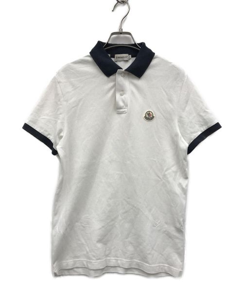 中古・古着通販】MONCLER (モンクレール) ポロシャツ ホワイト サイズ