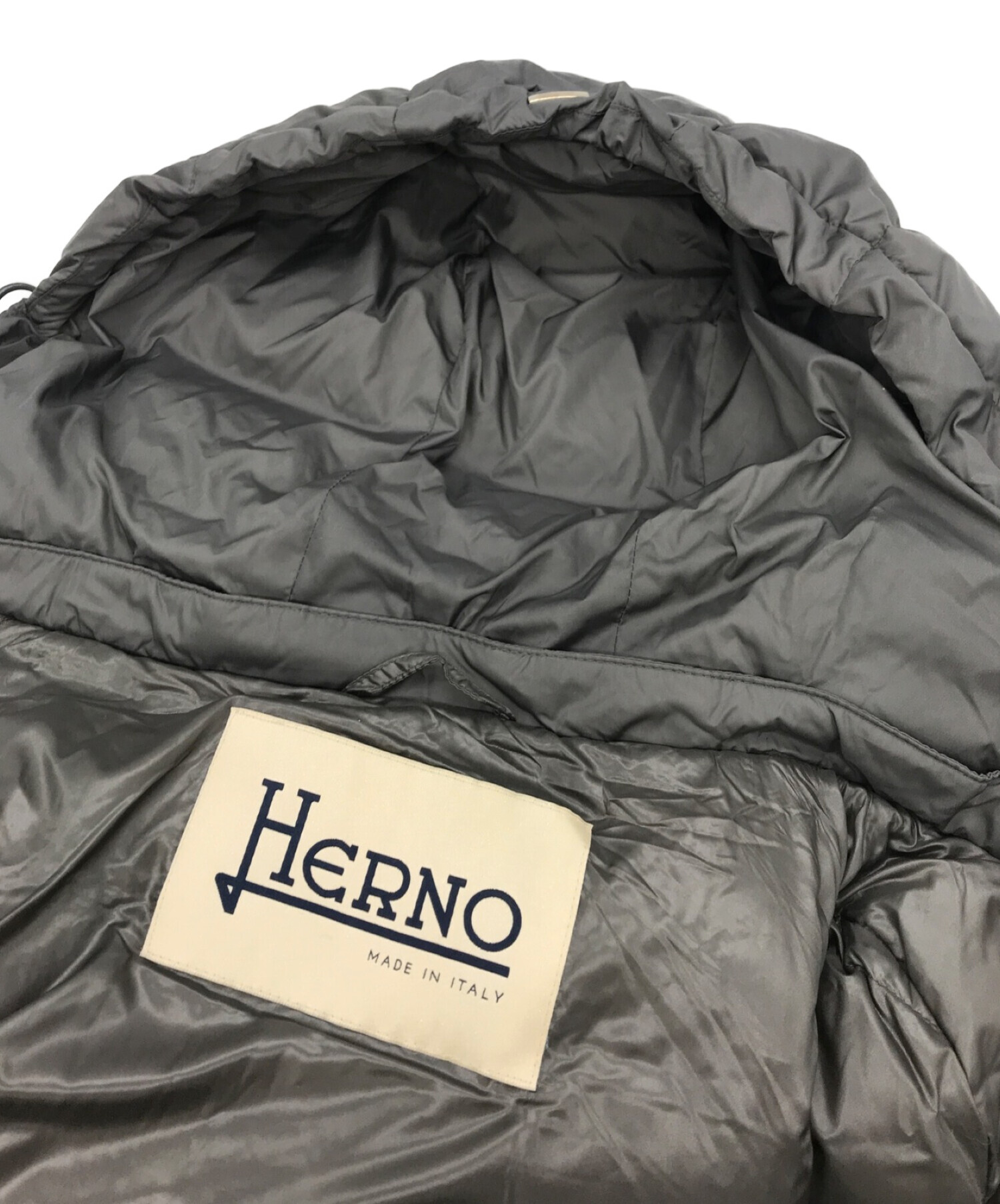 中古・古着通販】HERNO (ヘルノ) ダウンコート グレー サイズ:40