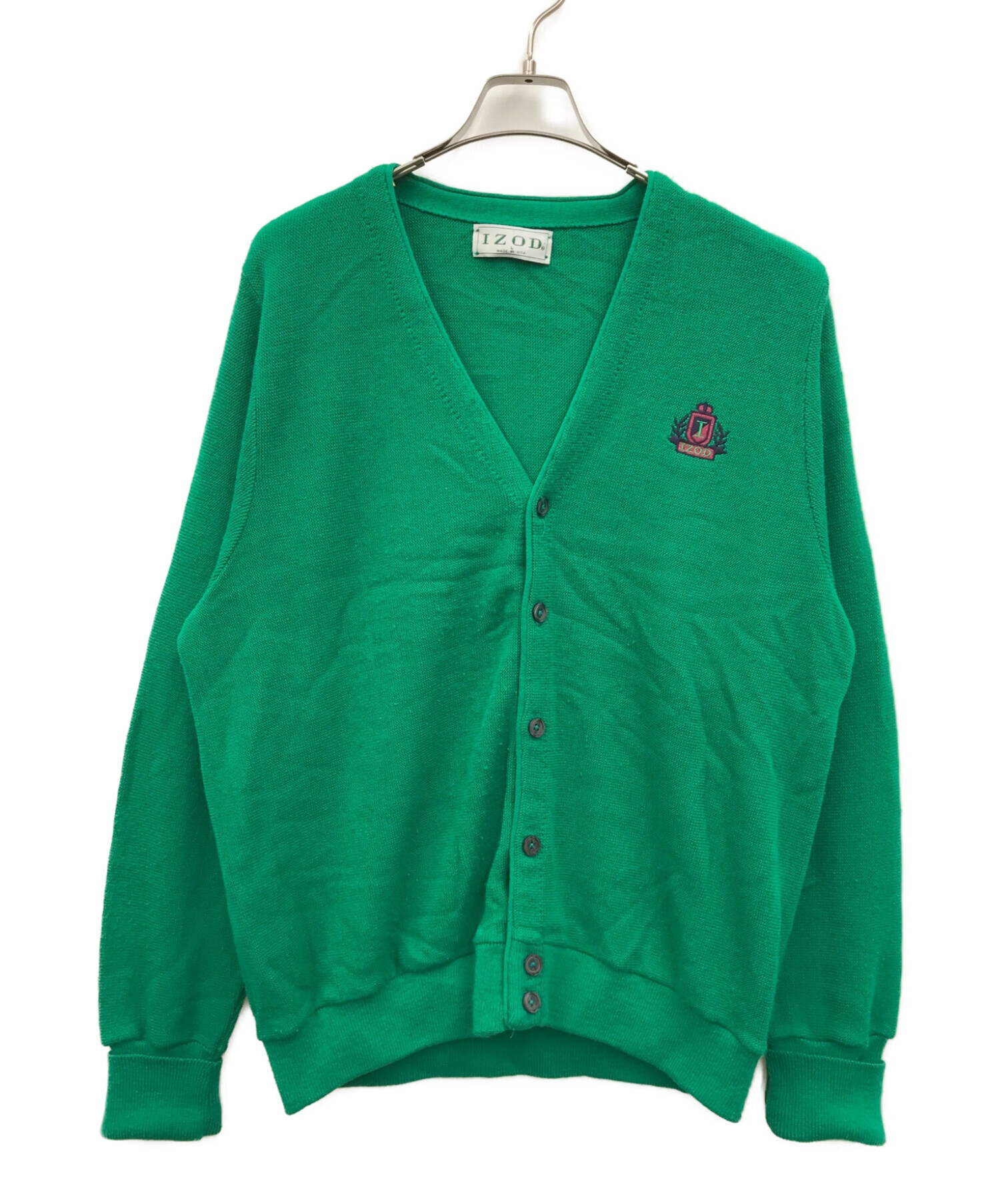 IZOD (アイゾッド) 70sアクリルカーディガン グリーン サイズ:L