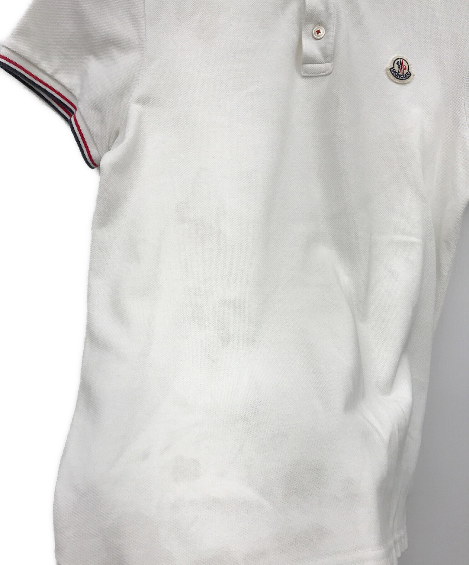 完売】 モンクレール ポロシャツ メンズ XS ホワイト トップス - www 