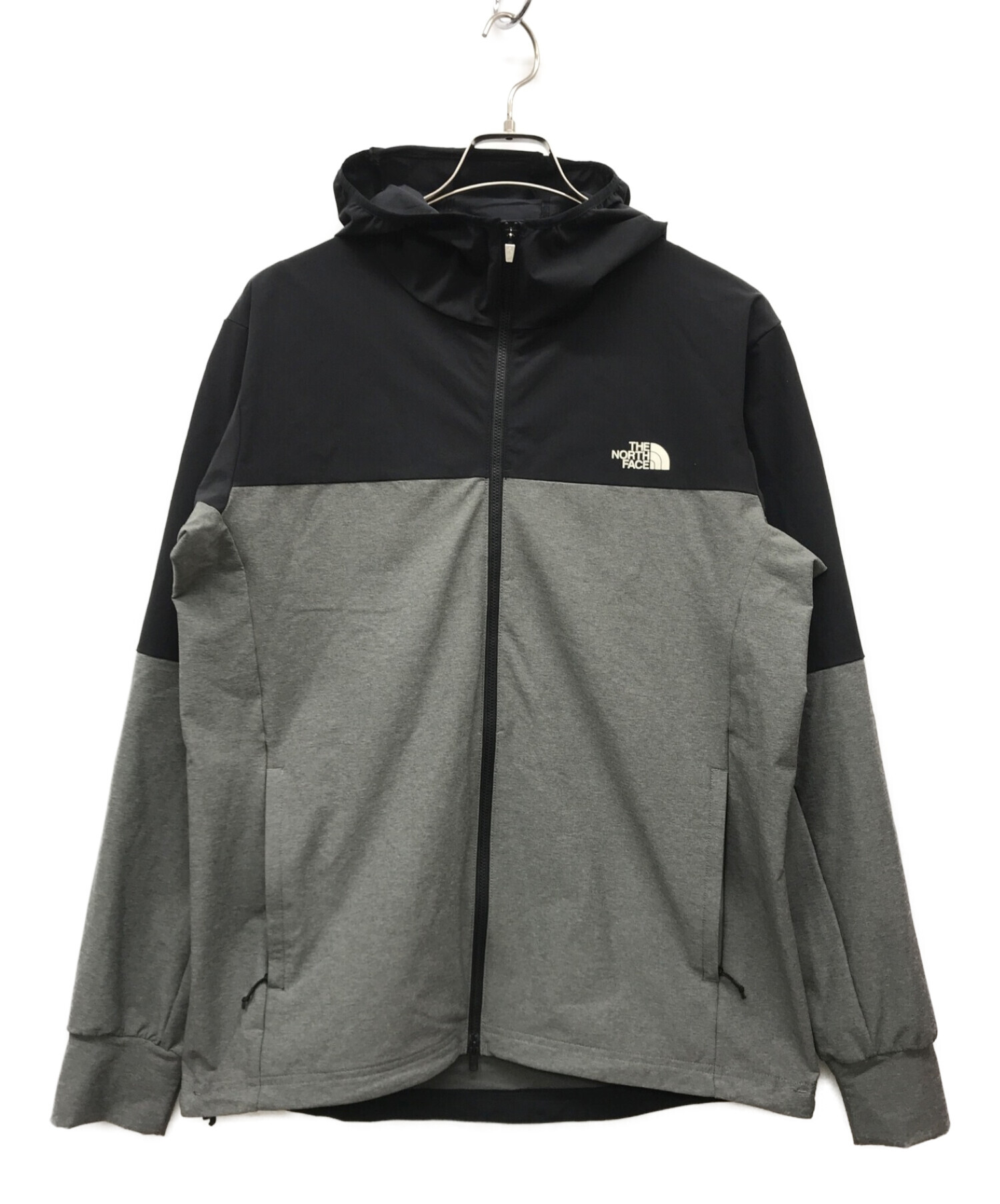 THE NORTH FACE (ザ ノース フェイス) APEX Flex Hoodie ブラック×グレー サイズ:XL