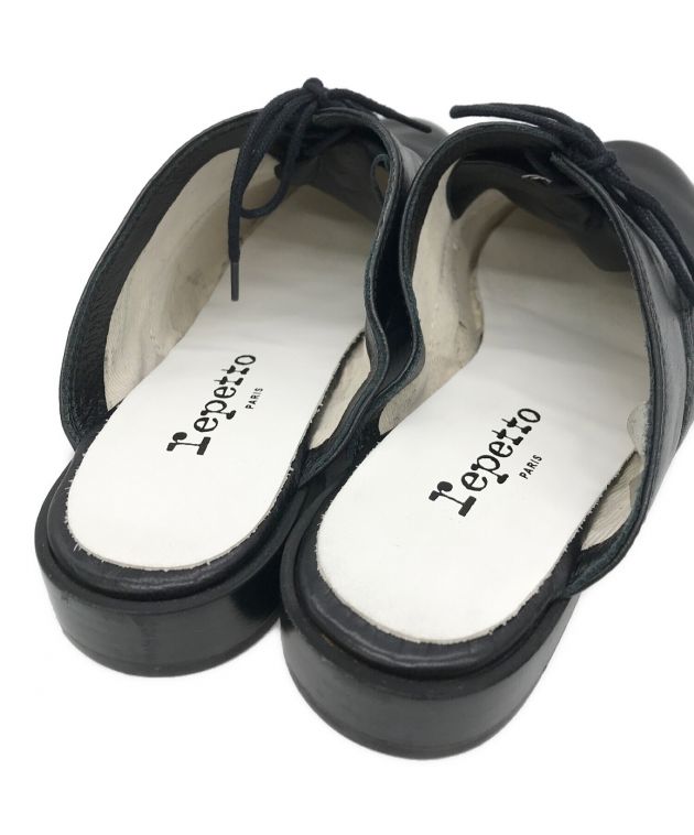 中古・古着通販】repetto (レペット) レザーミュール ブラック サイズ