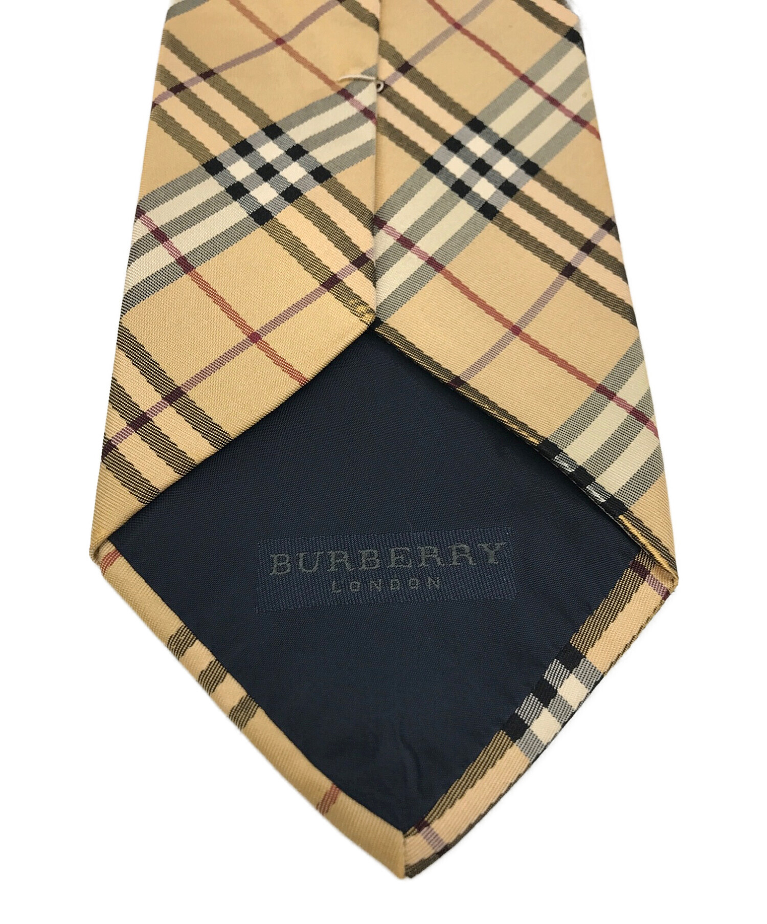 BURBERRY LONDON (バーバリー ロンドン) ノバチェック柄ネクタイ ベージュ サイズ:free