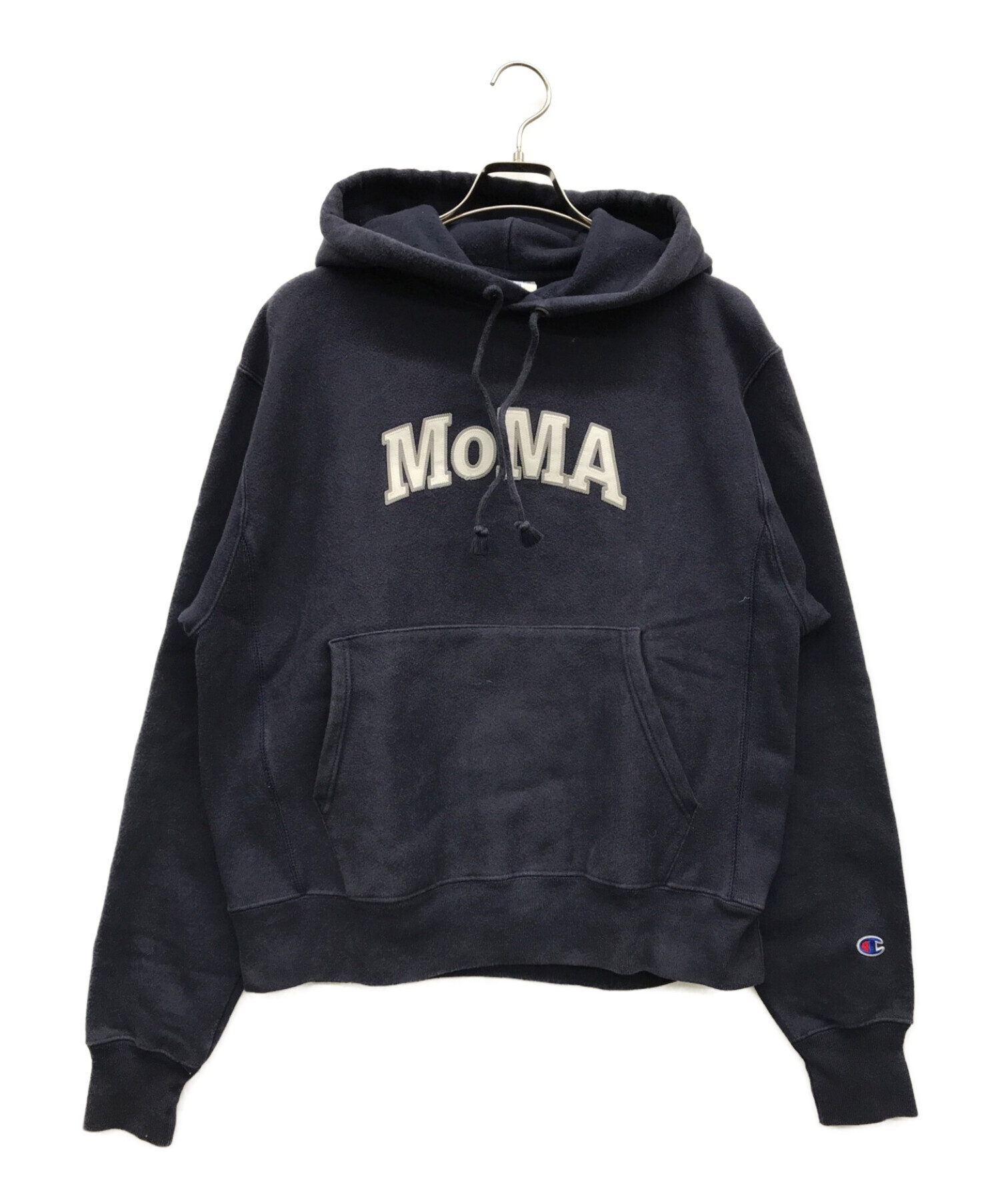 中古・古着通販】Champion×MOMA (チャンピオン) パーカー ネイビー ...