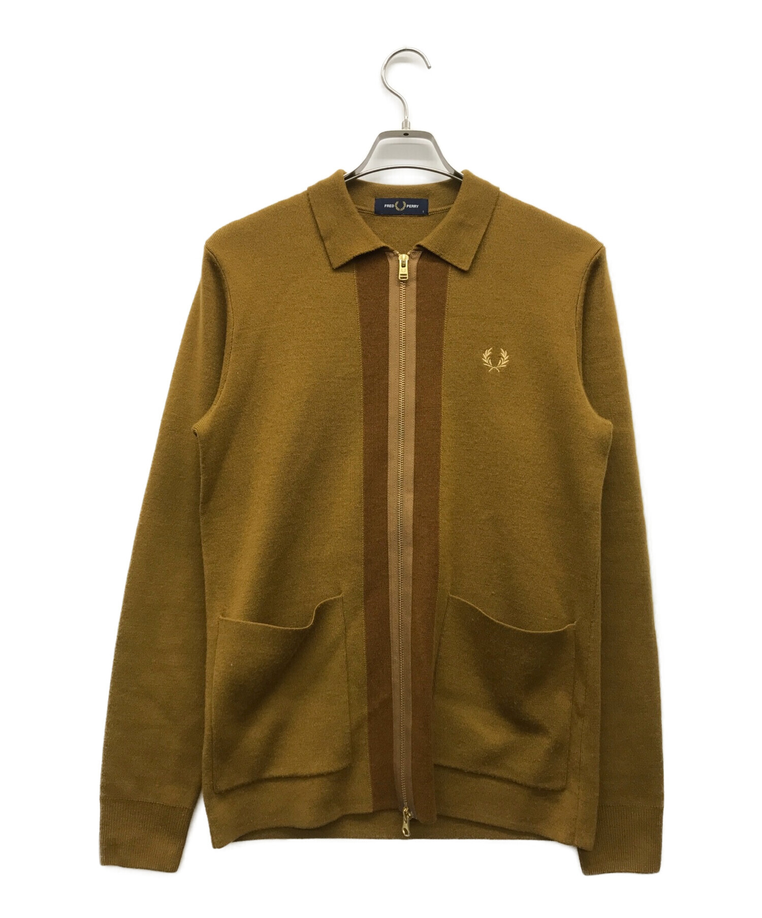 中古・古着通販】FRED PERRY (フレッドペリー) ZIP THROUGH CARDIGAN