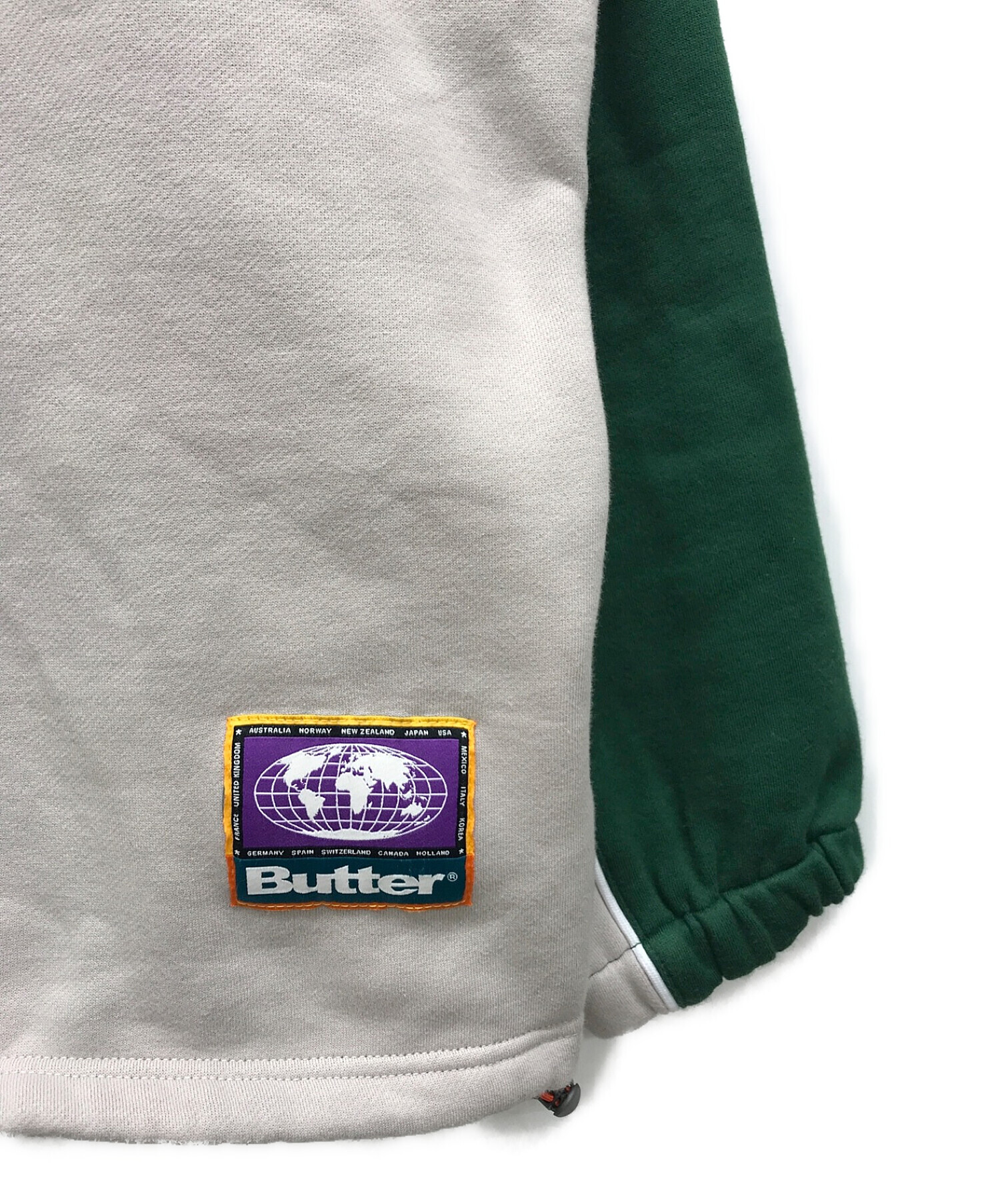 中古・古着通販】butter guds (バターグッズ) ハーフジップスウェット