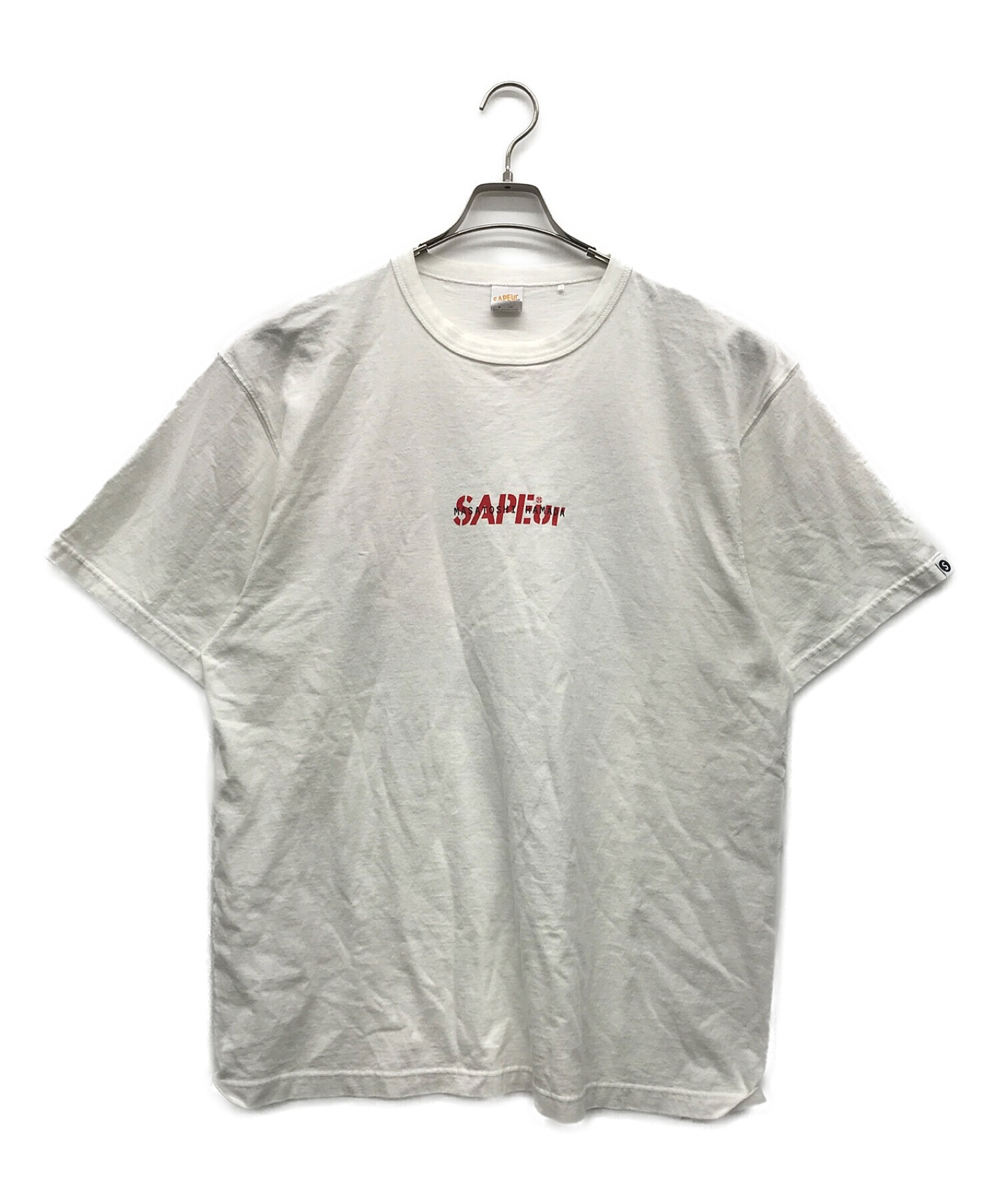 SAPEur (サプール) プリントTシャツ ホワイト サイズ:XL