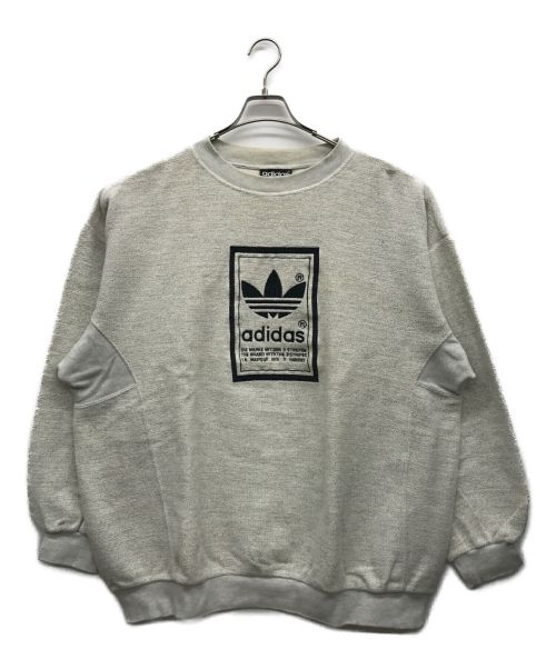 【中古・古着通販】adidas (アディダス) ロゴスウェット グレー