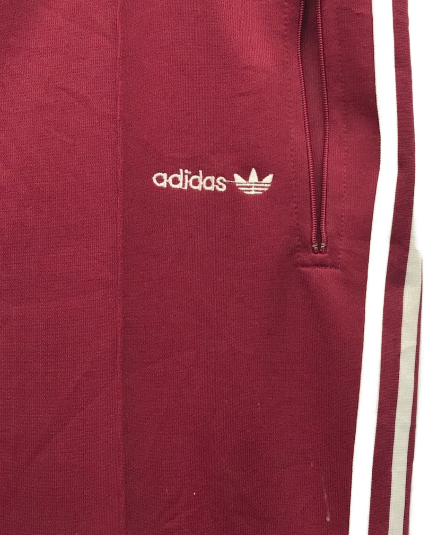 adidas (アディダス) ［古着］トラックパンツ ボルドー サイズ:L