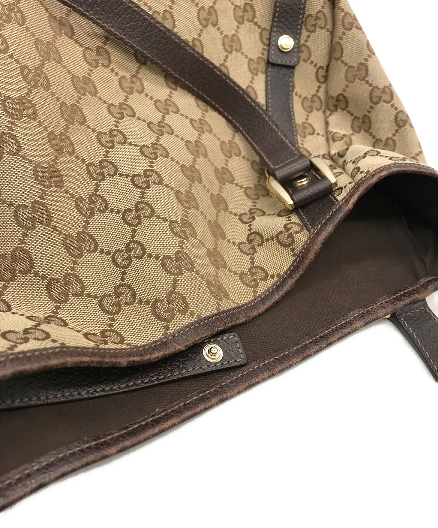 中古・古着通販】GUCCI (グッチ) GGキャンパスアビートートバック