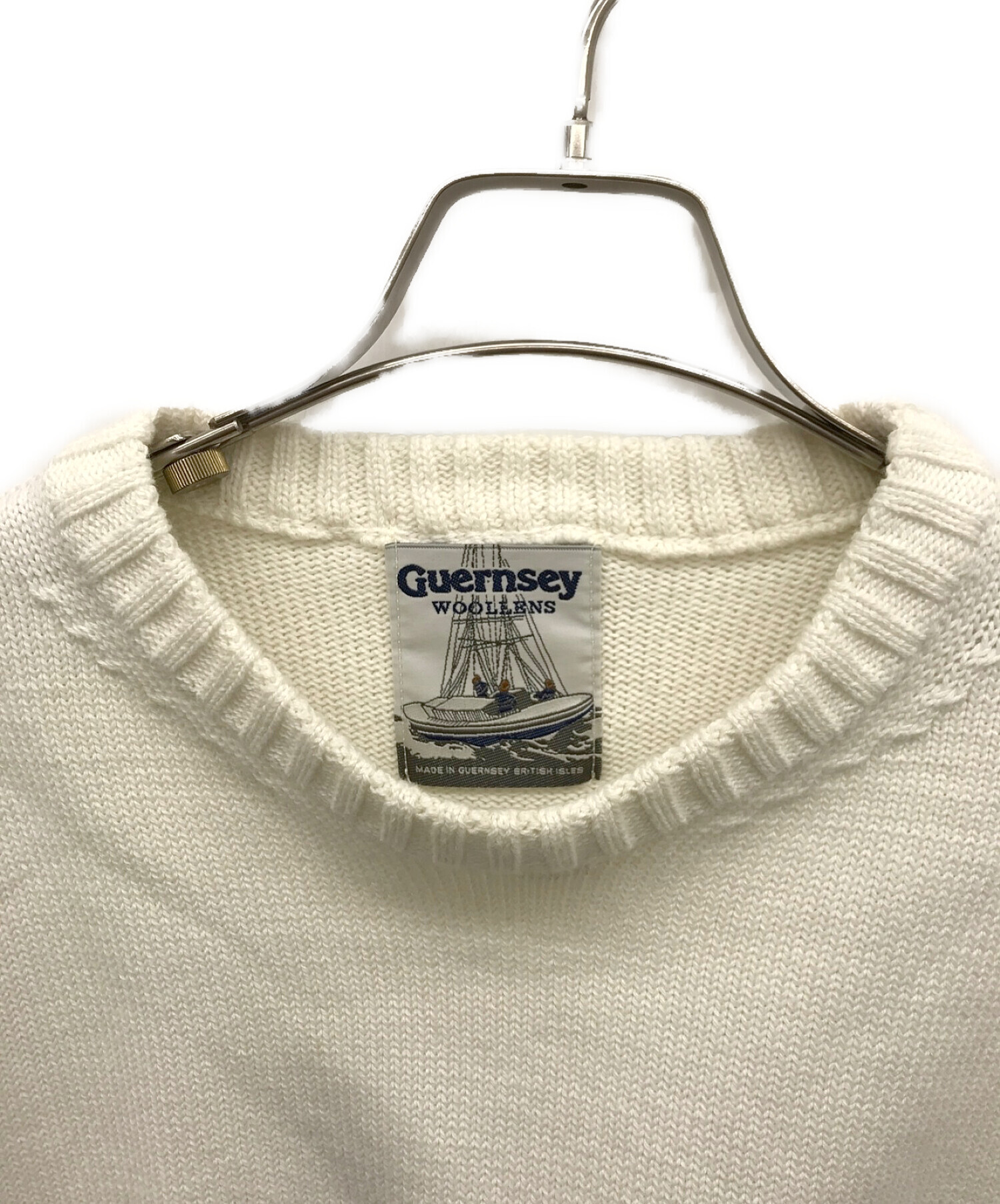 ウール100%実寸【新品】定価23,100円在庫1点 Guernsey WOOLENS N_40