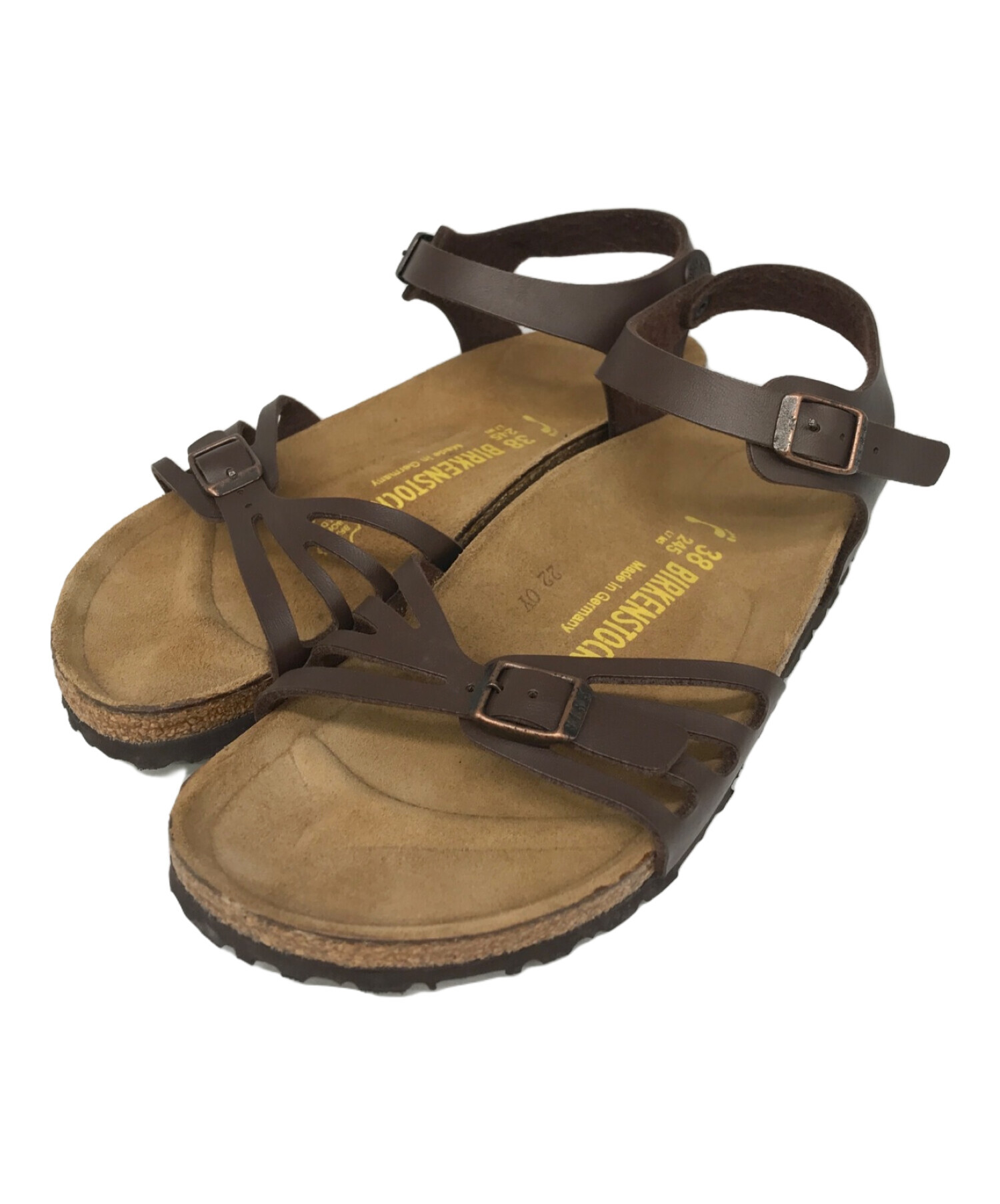 BIRKENSTOCK (ビルケンシュトック) ストラップサンダル ブラウン サイズ:38