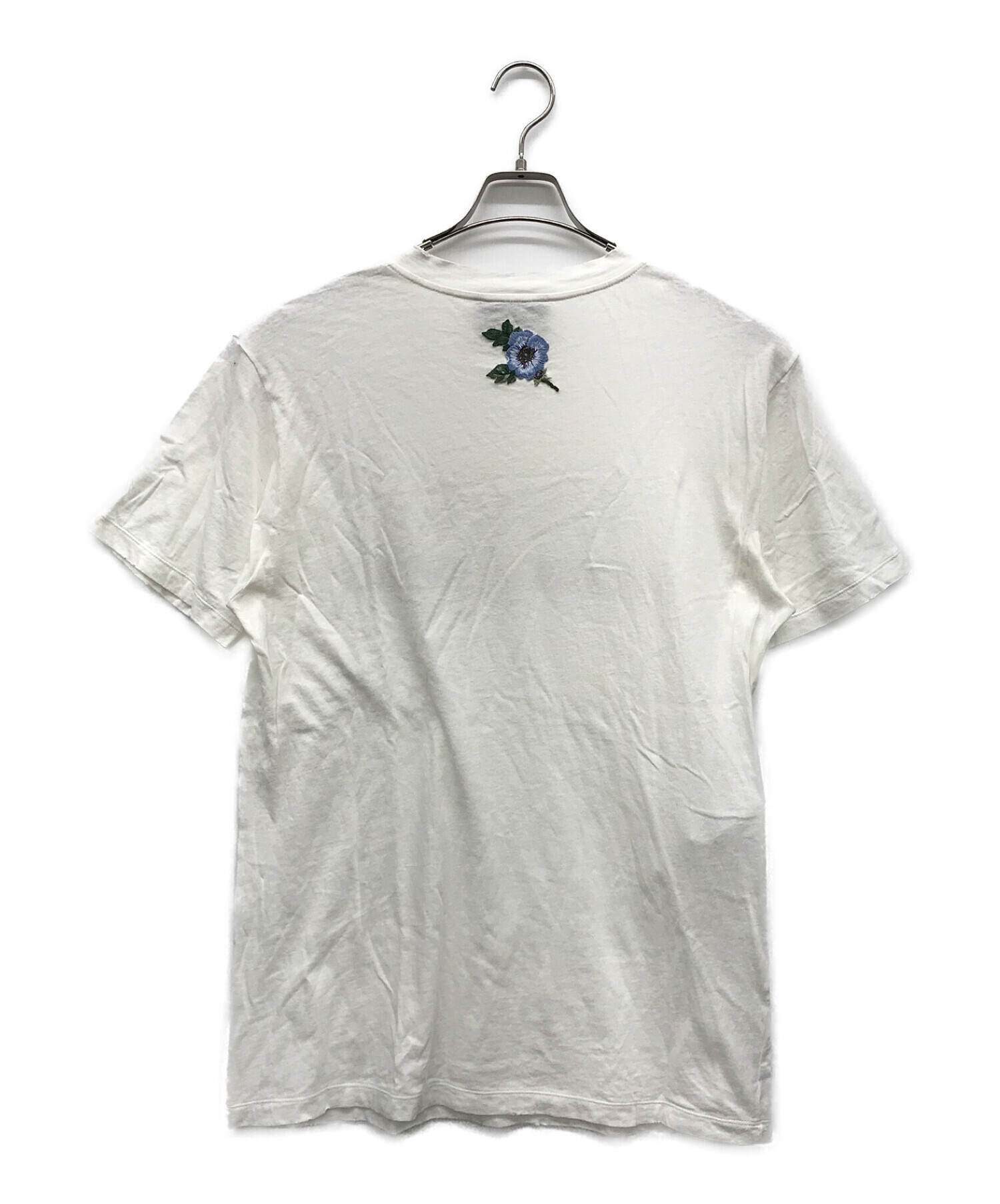 GUCCI (グッチ) ヴィンテージ加工ロゴTシャツ ホワイト サイズ:S