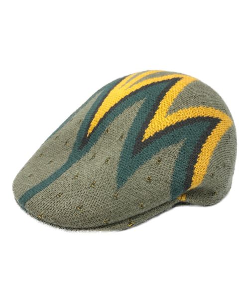 レアビンテージイングランド製KANGOLカンゴールアーガイルハンチングハンチング/ベレー帽