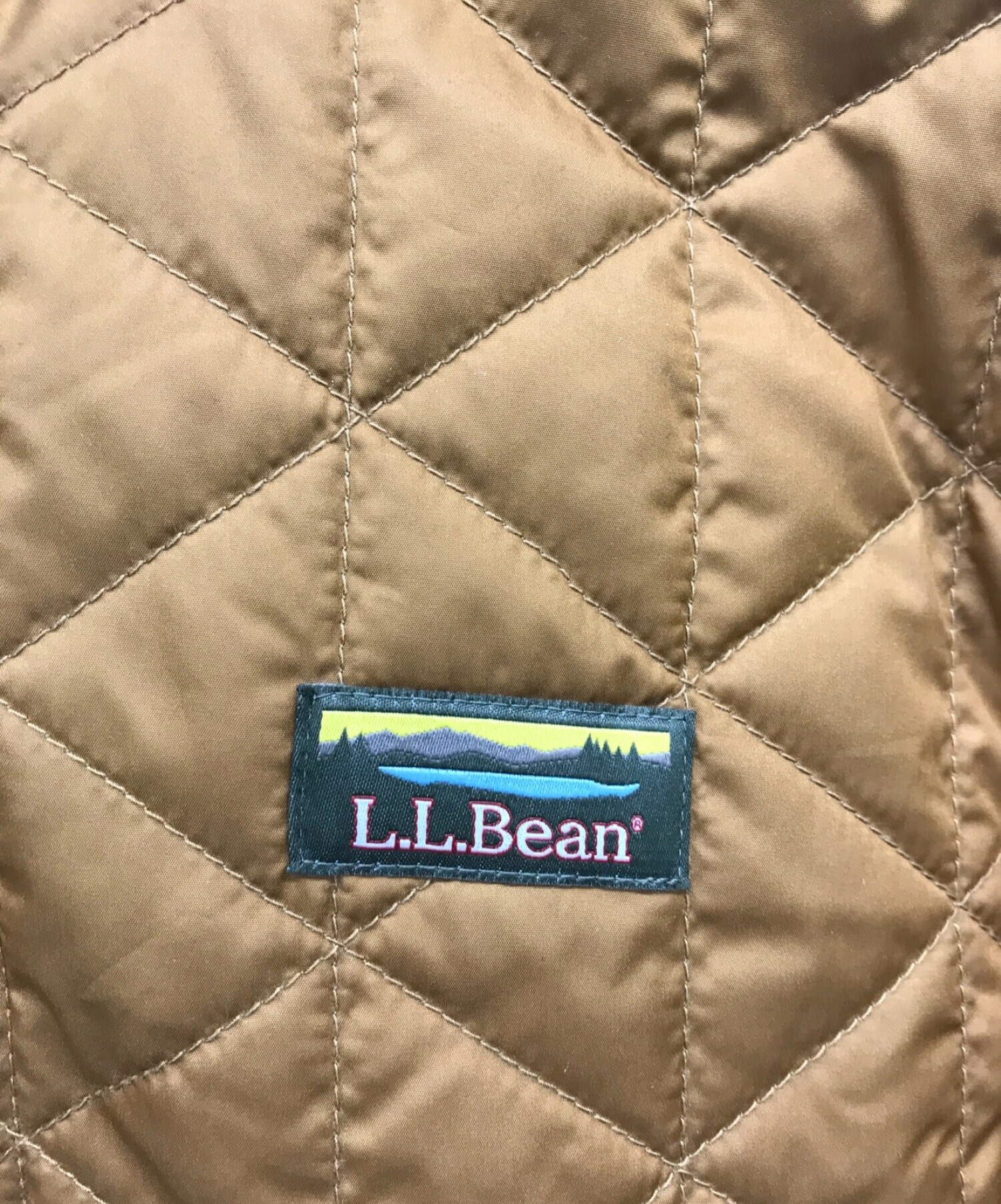 L.L.Bean (エルエルビーン) ハーフジップキルティングジャケット ブラウン サイズ:S