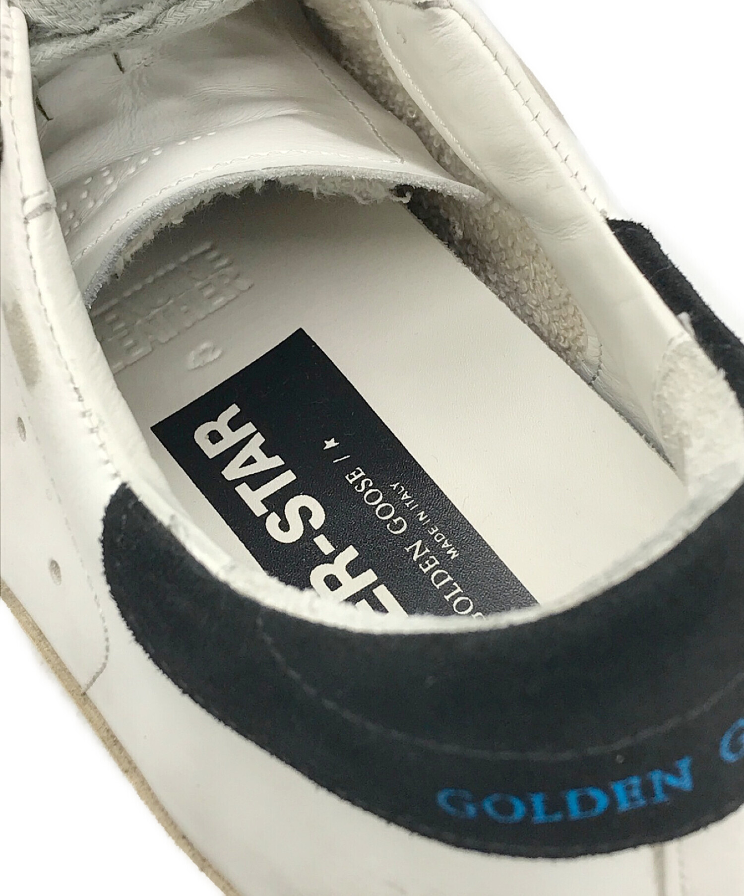 GOLDEN GOOSE (ゴールデングース) ダメージ加工レザースニーカー ホワイト サイズ:42