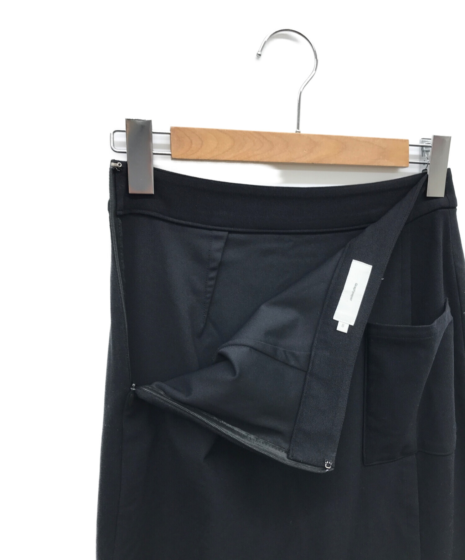 Graphpaper (グラフペーパー) Compact Ponte Wrap Skirt ブラック サイズ:00