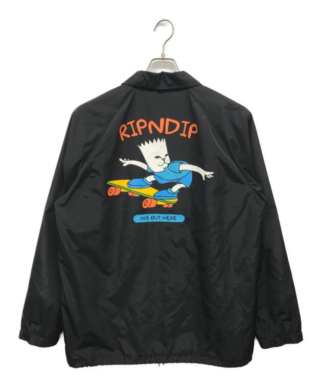 中古・古着通販】RIPNDIP (リップンディップ) コーチジャケット ブラック サイズ:L｜ブランド・古着通販 トレファク公式【TREFAC  FASHION】スマホサイト