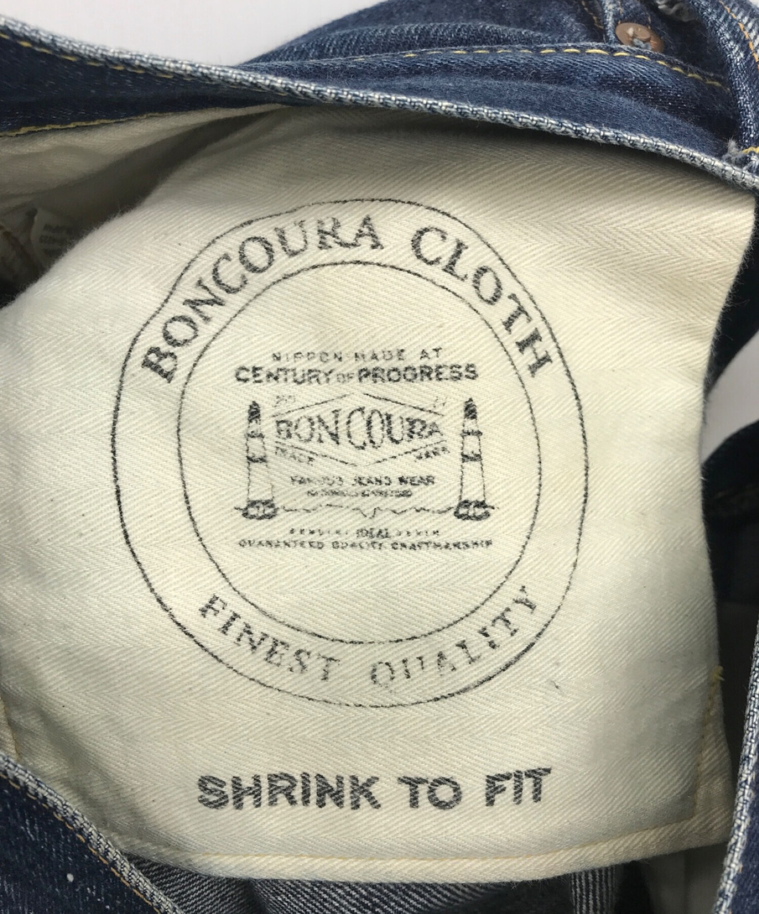 中古・古着通販】BONCOURA (ボンクラ) シンチバックデニムパンツ