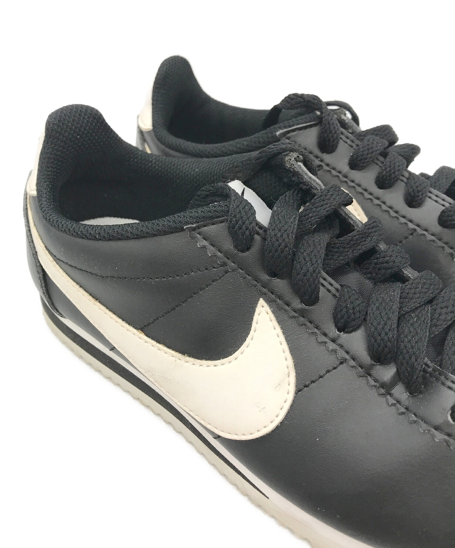 中古・古着通販】NIKE (ナイキ) WMNS CLASSIC CORTEZ LEATHER ブラック