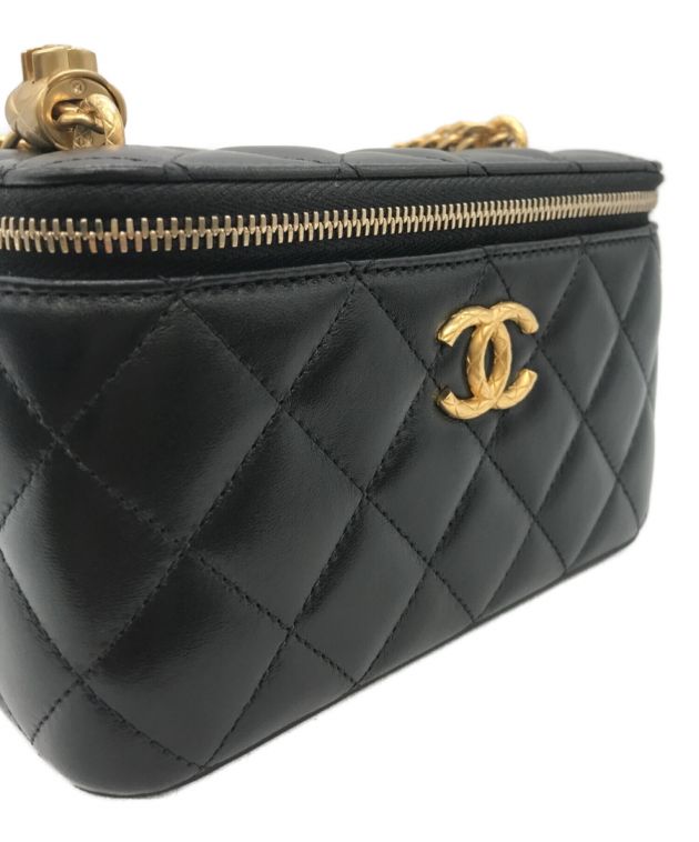 中古・古着通販】CHANEL (シャネル) Ｗチェーンバニティケース 