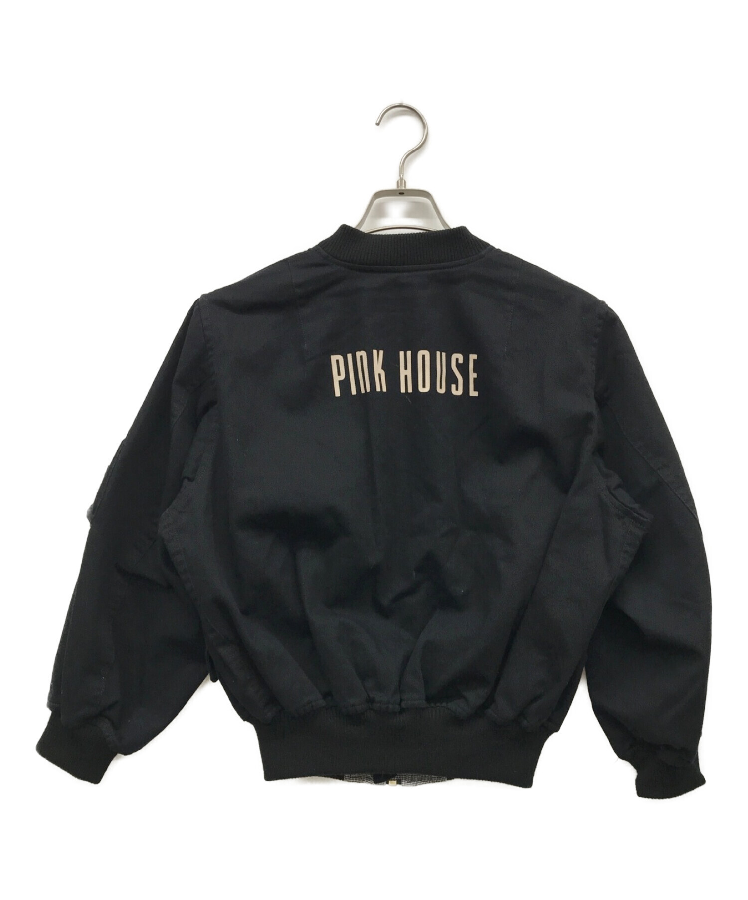 中古・古着通販】PINK HOUSE (ピンクハウス) MA-1ジャケット ブラック