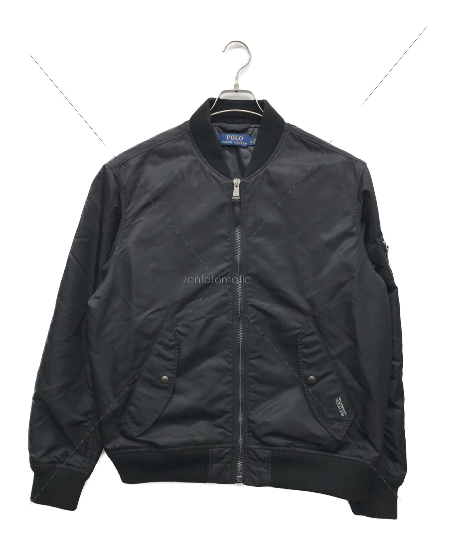 POLO RALPH LAUREN (ポロ・ラルフローレン) MA-1ジャケット ブラック サイズ:L
