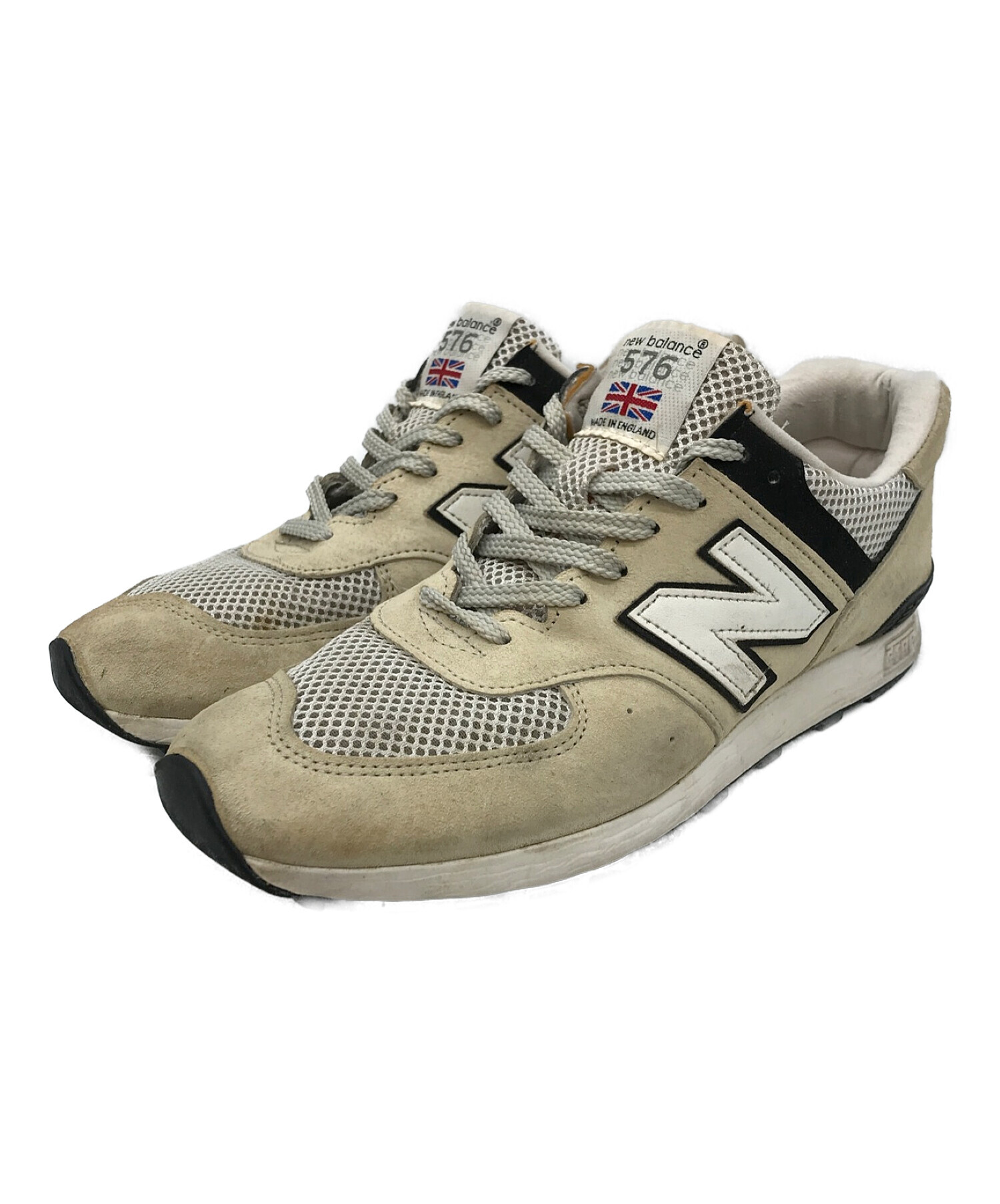 NEW BALANCE (ニューバランス) ローカットスニーカー ベージュ サイズ:UK 9 1/2