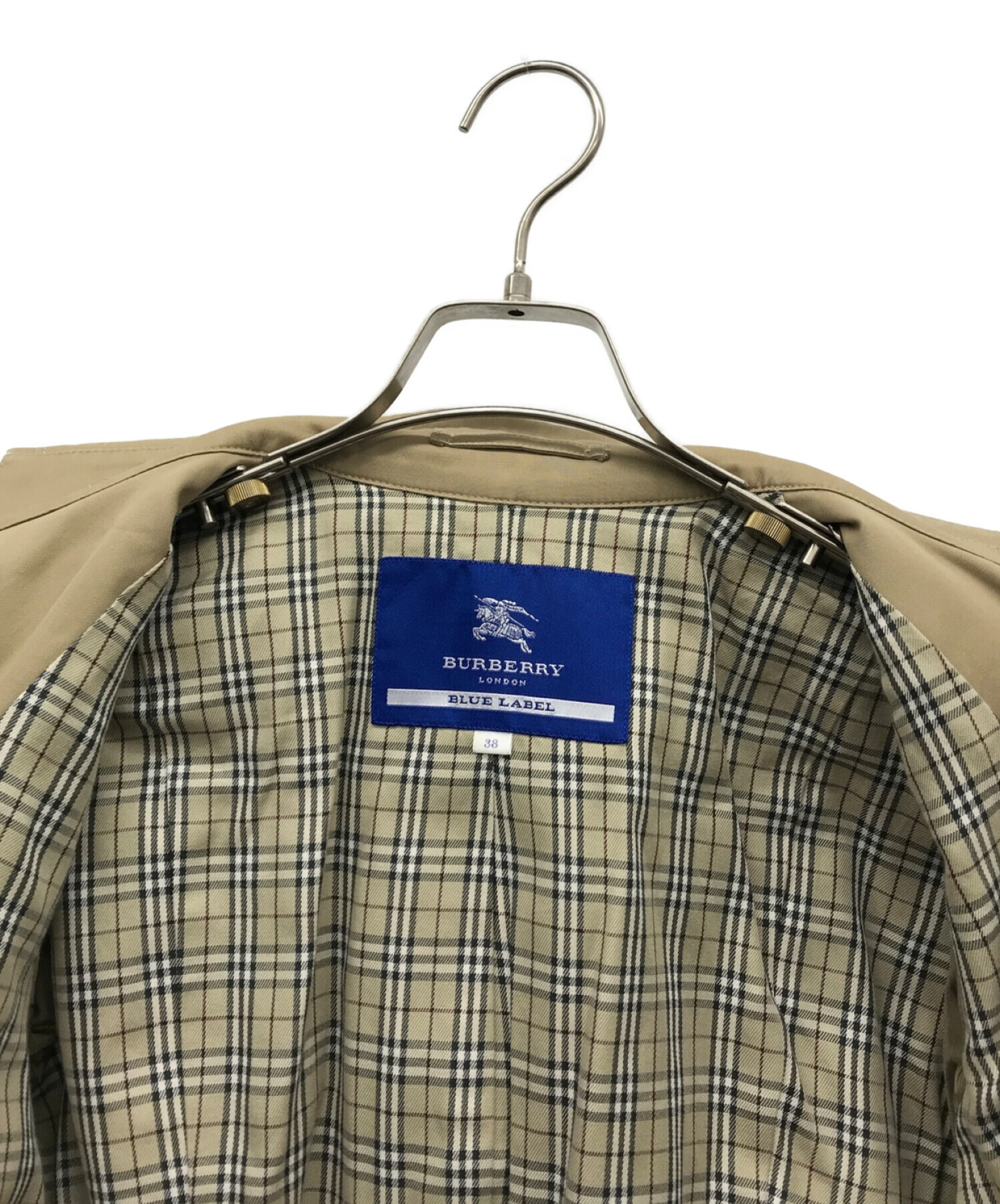 BURBERRY BLUE LABEL (バーバリーブルーレーベル) ショートトレンチコート ベージュ サイズ:M