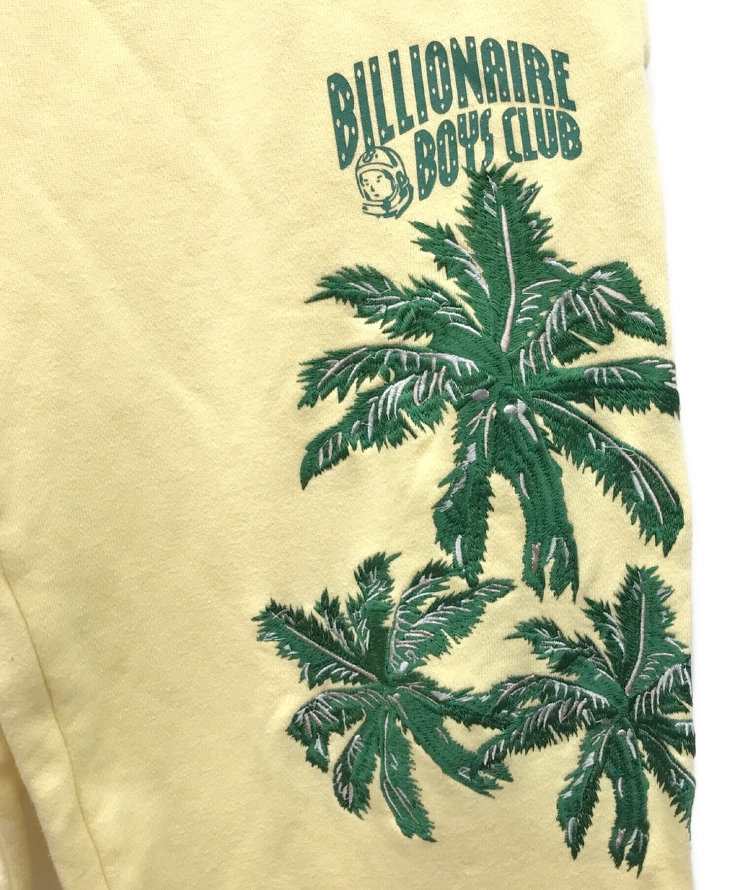 BILLIONAIRE BOYS CLUB (ビリオネアボーイズクラブ) 刺繍スウェットパンツ イエロー サイズ:S