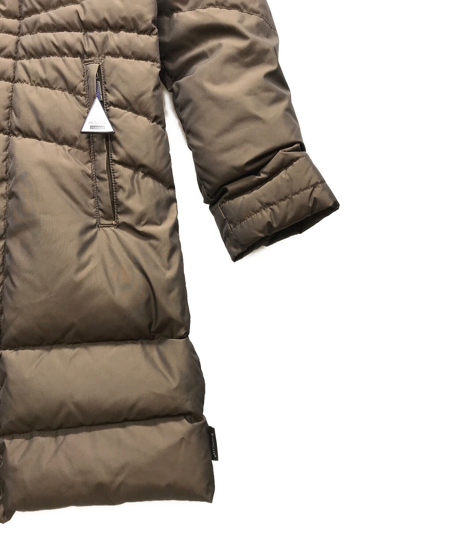 中古・古着通販】MONCLER (モンクレール) ダウンコート ブラウン