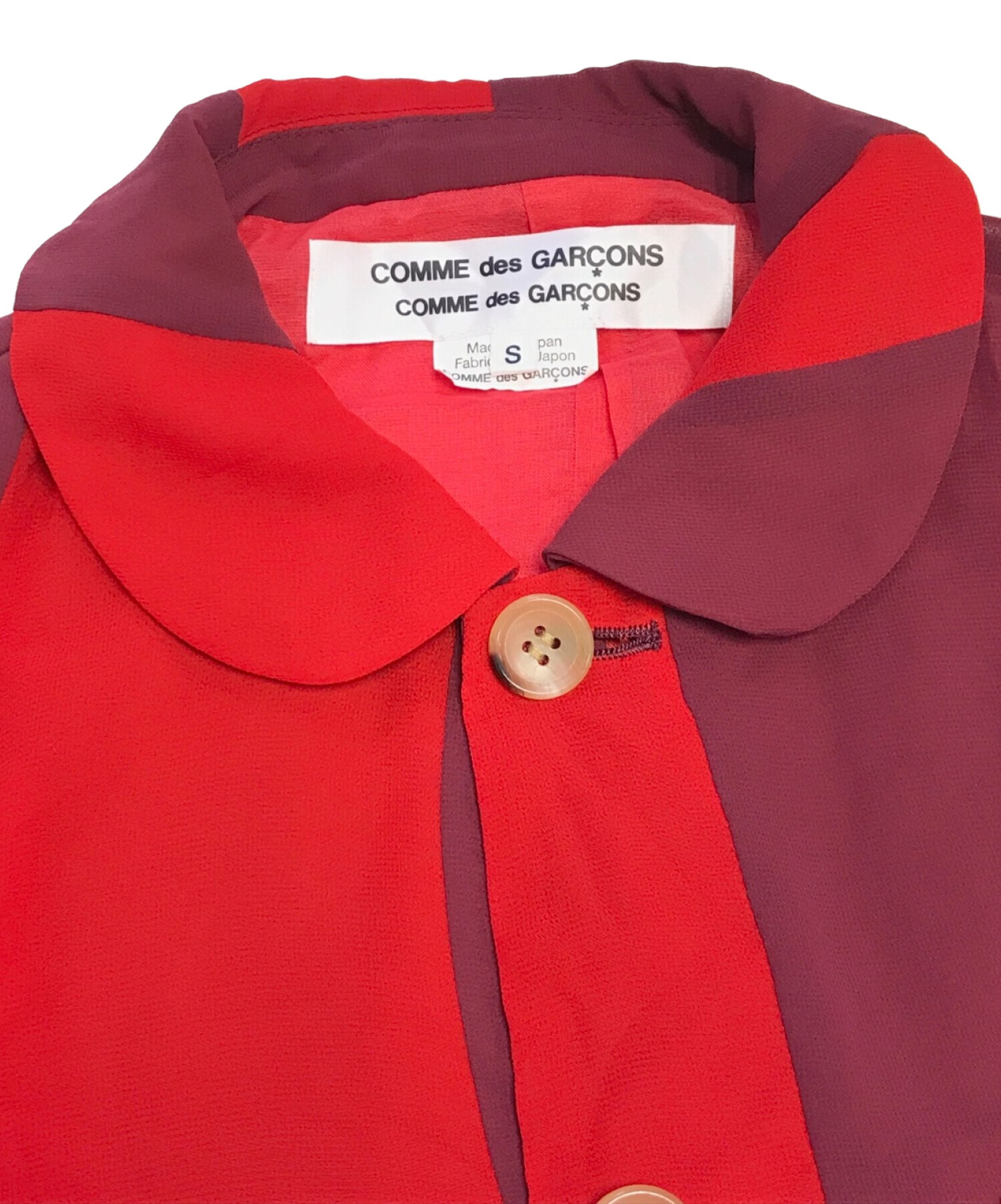 COMME des GARCONS COMME des GARCONS (コムデギャルソン コムデギャルソン) ジャケット レッド サイズ:S