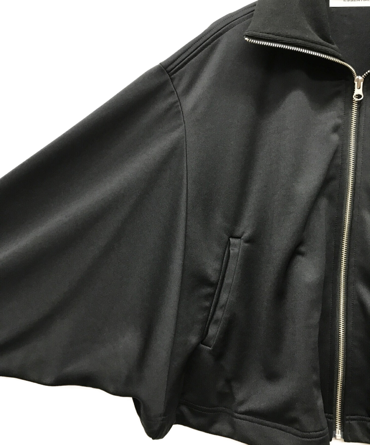 DOUBLE STANDARD CLOTHING (ダブルスタンダードクロージング) スナップボタンジャージ―ジャケット ブラック サイズ:F 未使用品