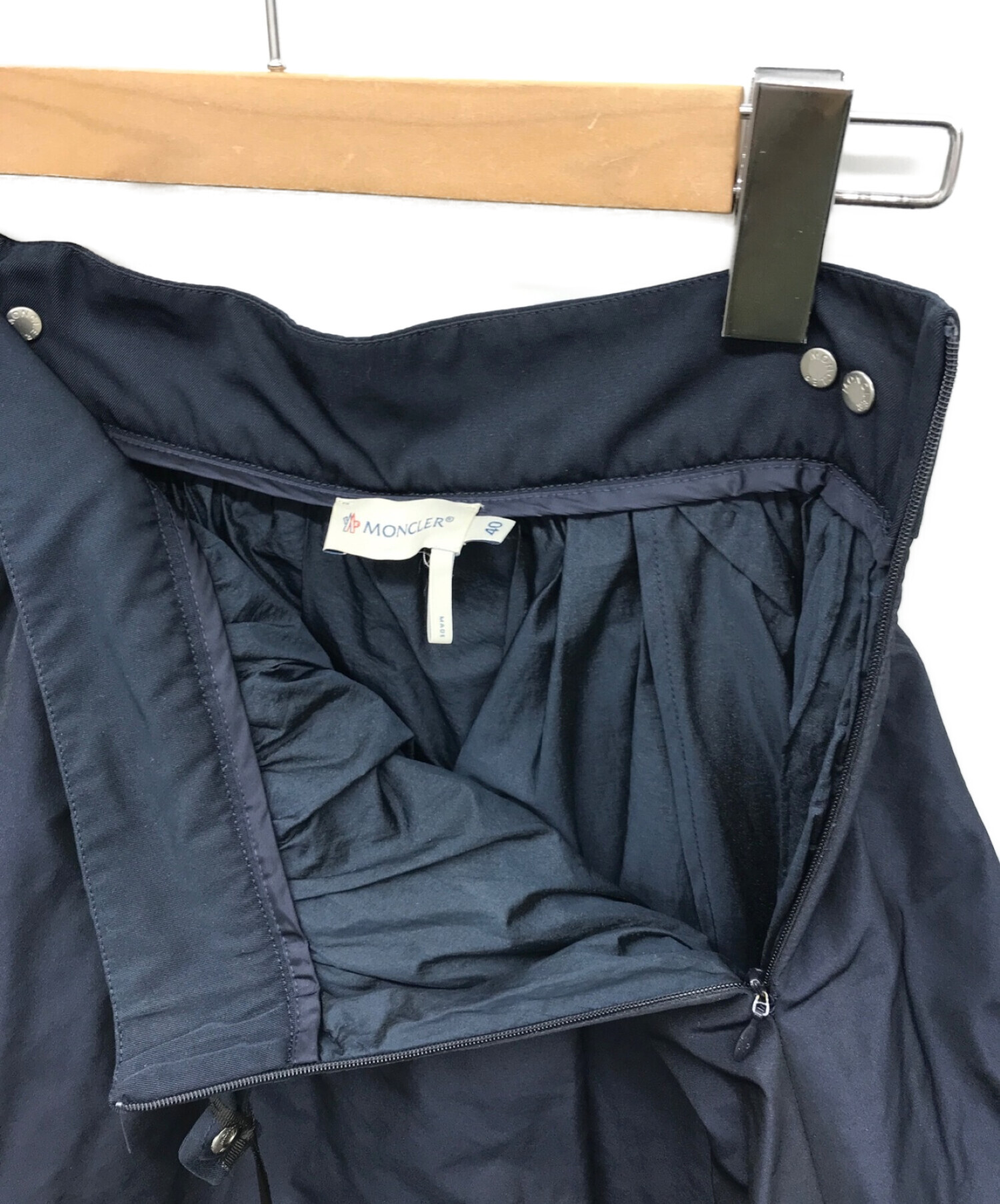 中古・古着通販】MONCLER (モンクレール) ナイロンフレアスカート