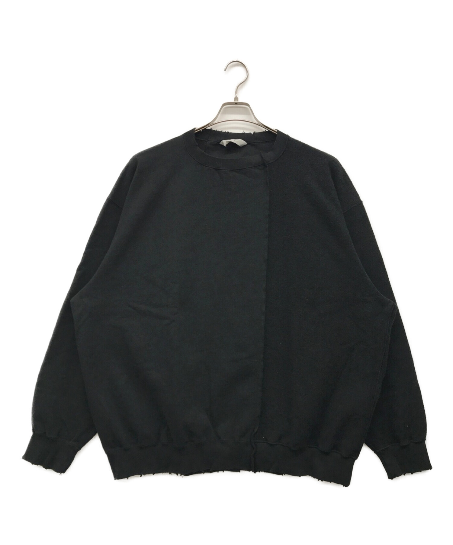 Name. (ネーム) EDGE AGING ASYMMETRIC SWEATSHIRT ブラック サイズ:2