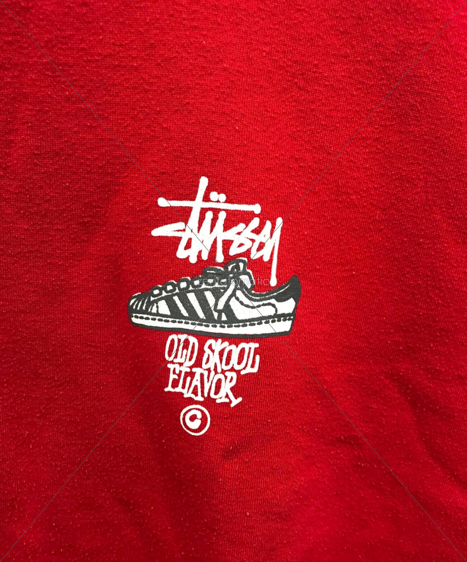 stussy (ステューシー) プリントスウェット レッド サイズ:L