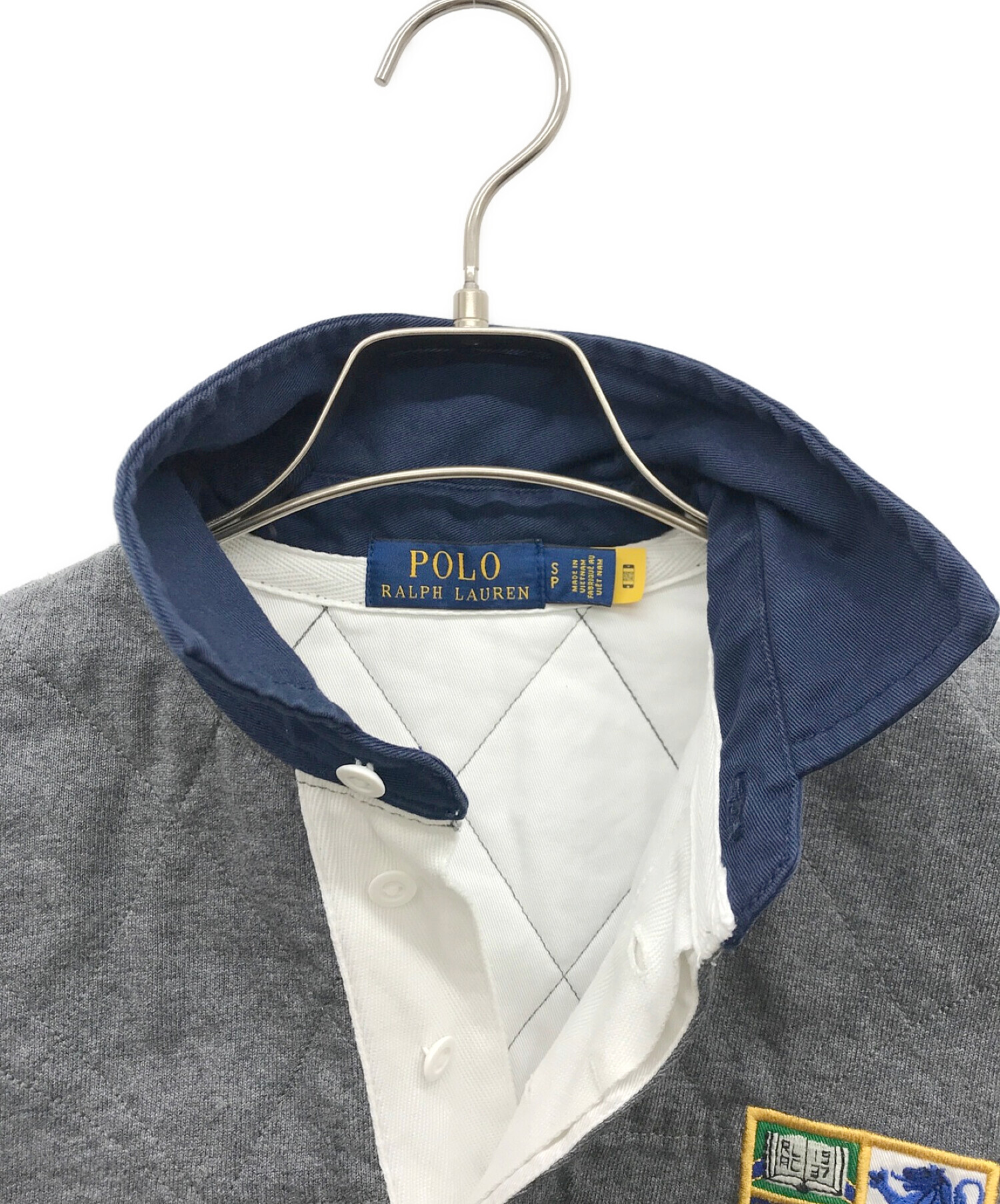 中古・古着通販】POLO RALPH LAUREN (ポロ・ラルフローレン) ラガーシャツ グレー サイズ:S｜ブランド・古着通販  トレファク公式【TREFAC FASHION】スマホサイト