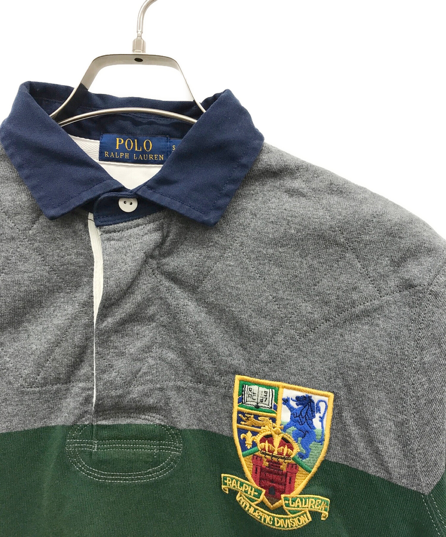 中古・古着通販】POLO RALPH LAUREN (ポロ・ラルフローレン) ラガーシャツ グレー サイズ:S｜ブランド・古着通販  トレファク公式【TREFAC FASHION】スマホサイト