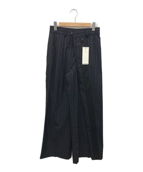 中古・古着通販】sacai (サカイ) ストライプタックパンツ ネイビー