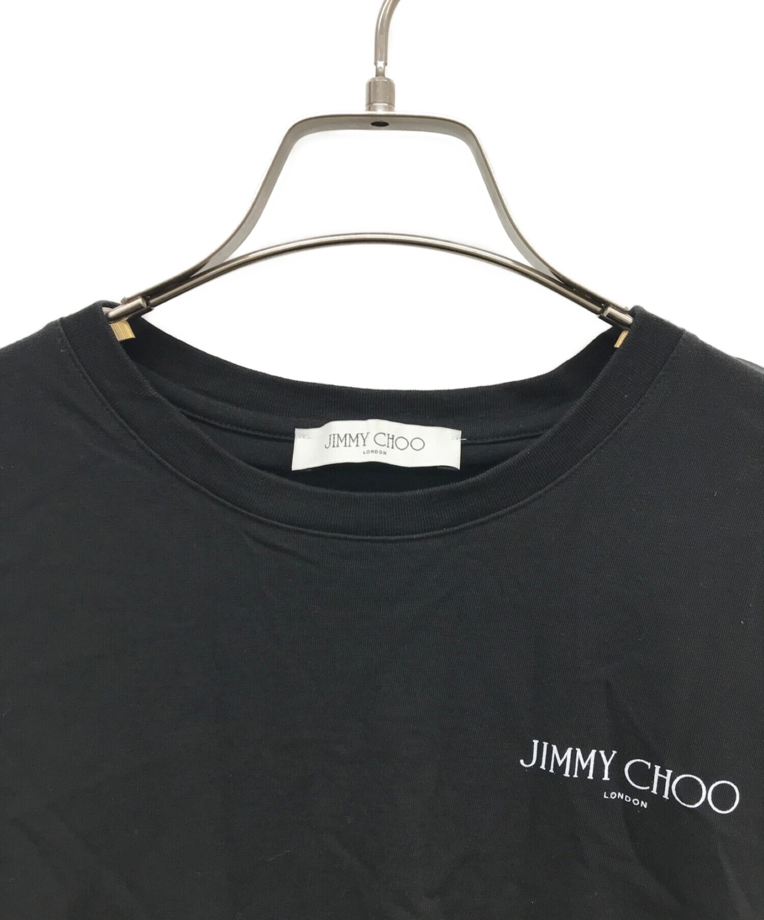 中古・古着通販】JIMMY CHOO (ジミーチュウ) バックロゴs/sTシャツ ブラック サイズ:S｜ブランド・古着通販  トレファク公式【TREFAC FASHION】スマホサイト