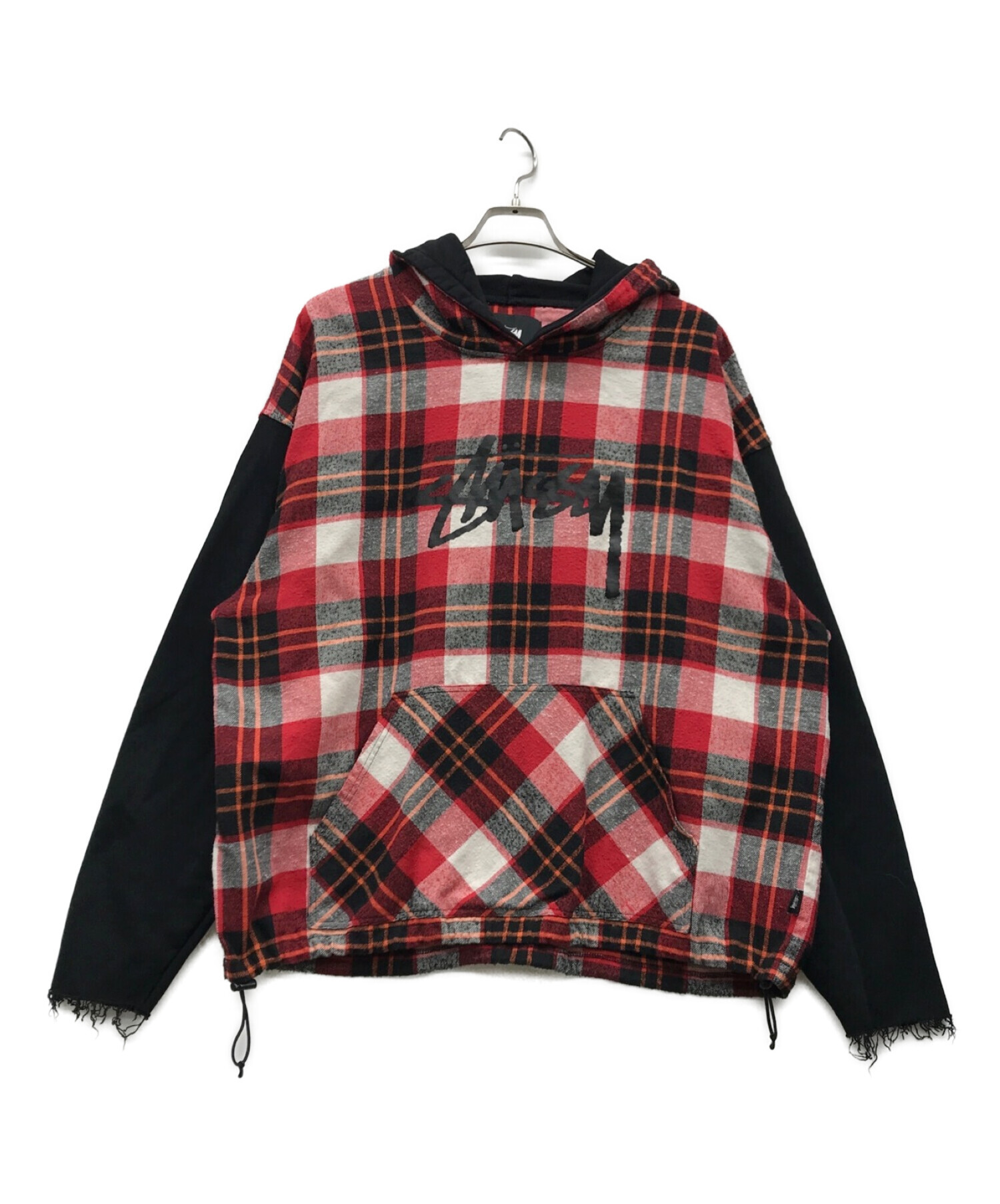 中古・古着通販】stussy (ステューシー) チェックパーカー レッド サイズ:M｜ブランド・古着通販 トレファク公式【TREFAC  FASHION】スマホサイト