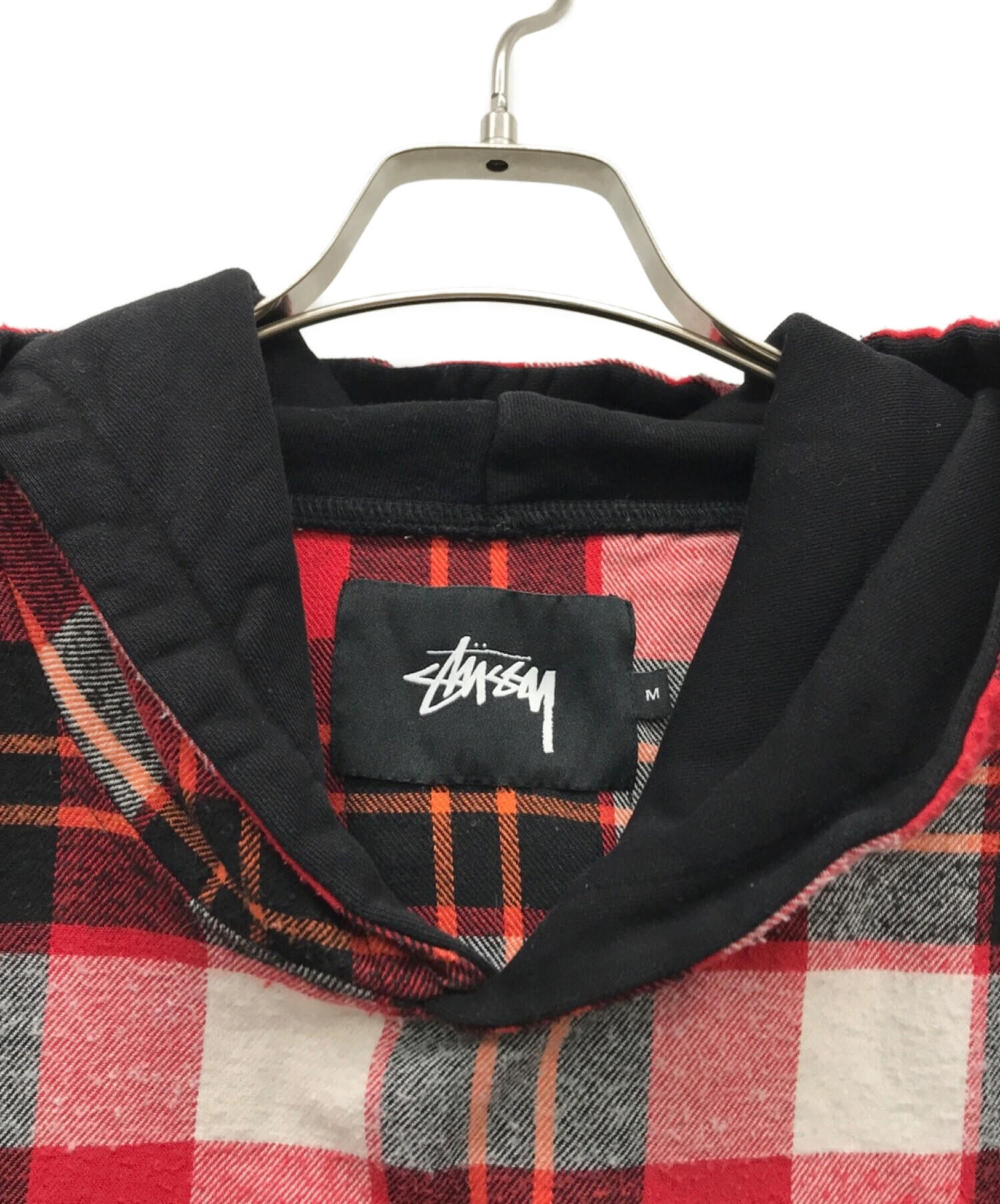 中古・古着通販】stussy (ステューシー) チェックパーカー レッド サイズ:M｜ブランド・古着通販 トレファク公式【TREFAC  FASHION】スマホサイト