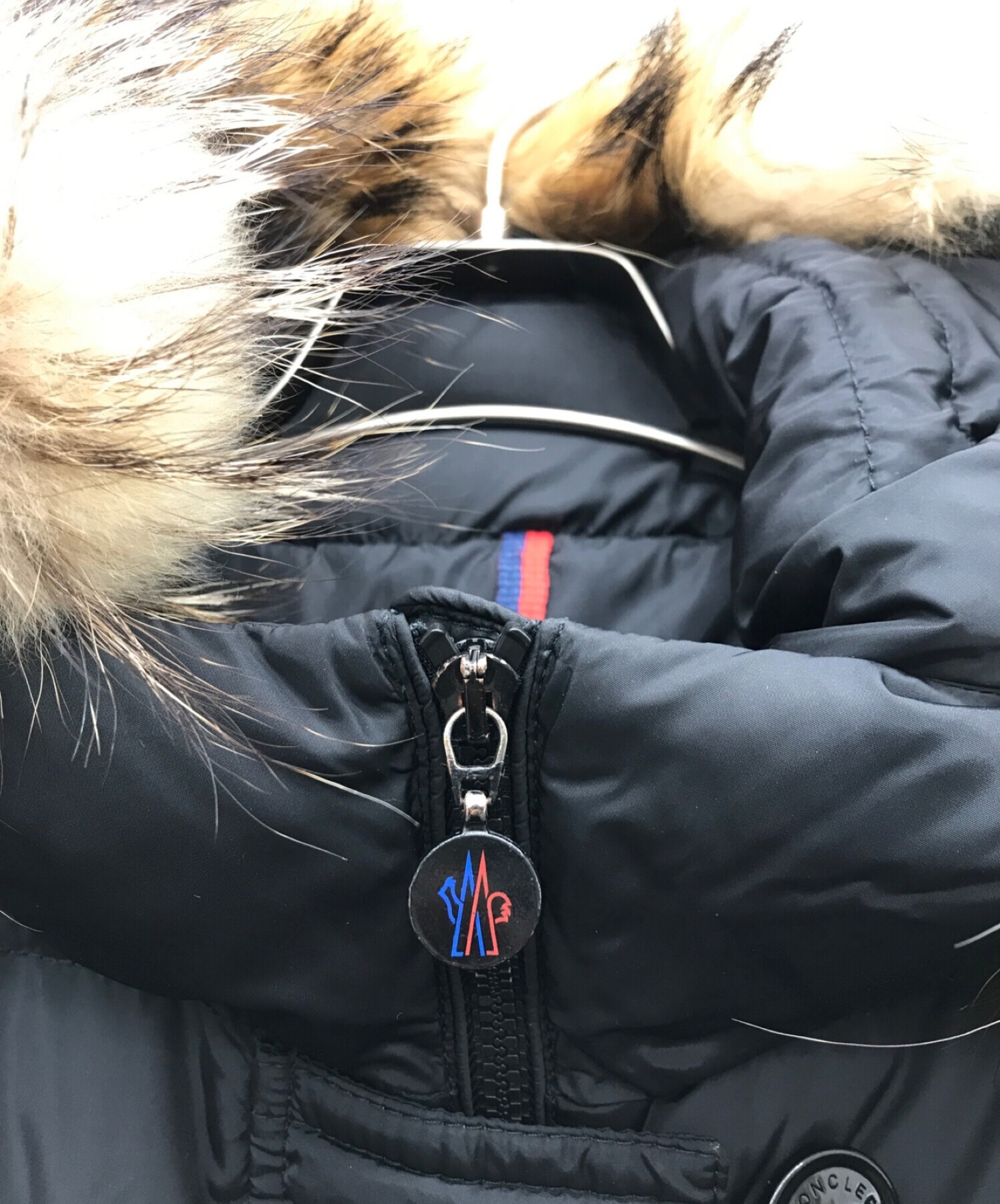 中古・古着通販】MONCLER (モンクレール) GENEVRIERファー付ダウン