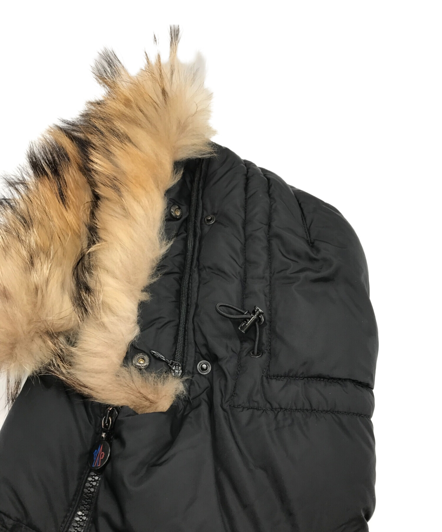 中古・古着通販】MONCLER (モンクレール) GENEVRIERファー付ダウンコート ブラック｜ブランド・古着通販 トレファク公式【TREFAC  FASHION】スマホサイト