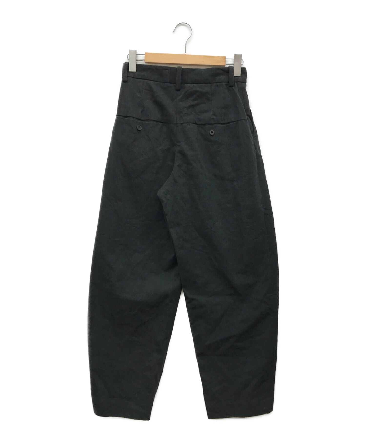TODAYFUL (トゥデイフル) Cotton Boxtuck Pants ブラック サイズ:38