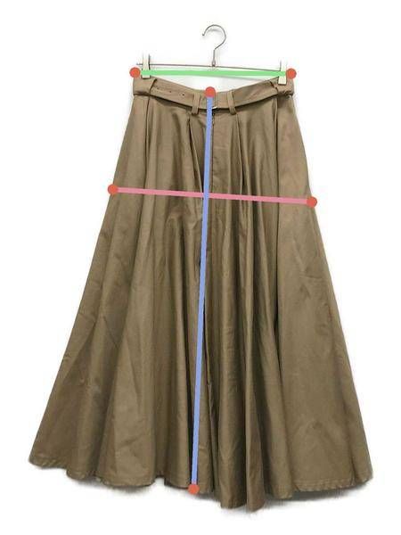 中古・古着通販】foufou (フーフー) new big flare trench skirt