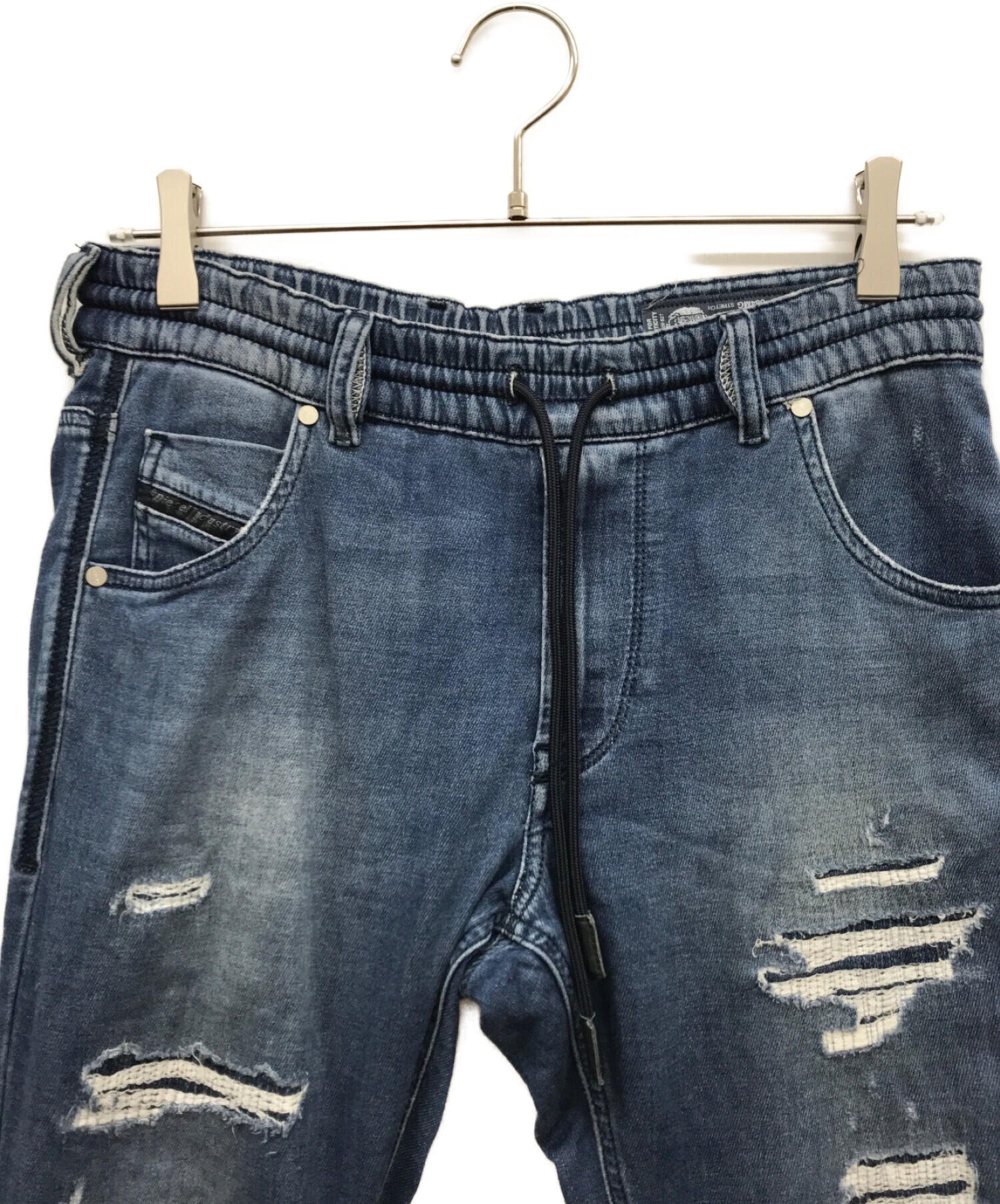 中古・古着通販】DIESEL (ディーゼル) スウェットデニムパンツ