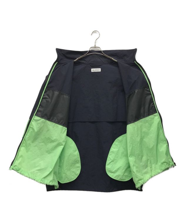 中古・古着通販】BALENCIAGA (バレンシアガ) ナイロンジャケット グリーン×ブラック サイズ:36｜ブランド・古着通販  トレファク公式【TREFAC FASHION】スマホサイト